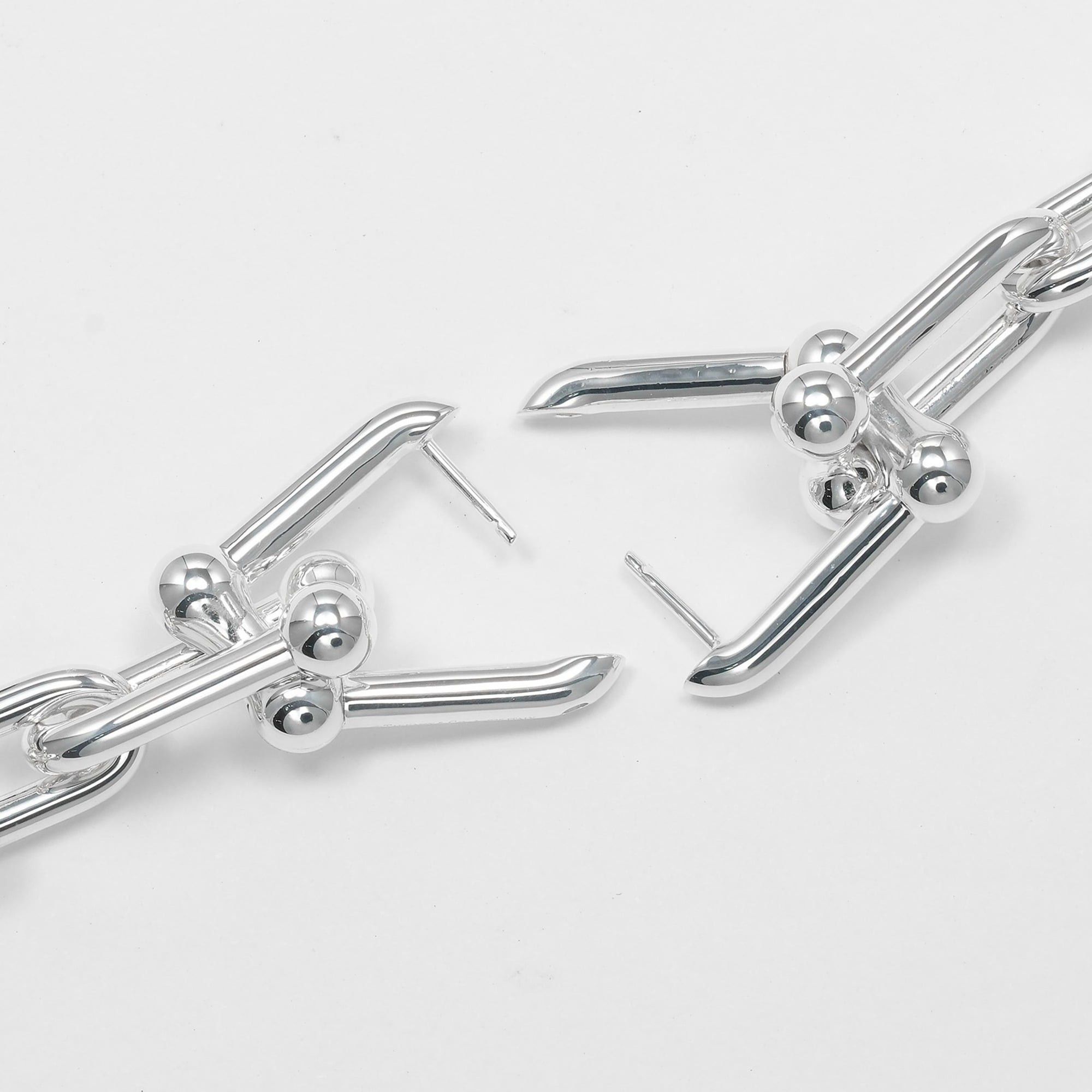 Tiffany & Co. Tiffany & Co. Hardware Graduated Link Earrings, Sterling Silver 925, Approx. 22.3g Size ONE SIZE - 5 Thumbnail