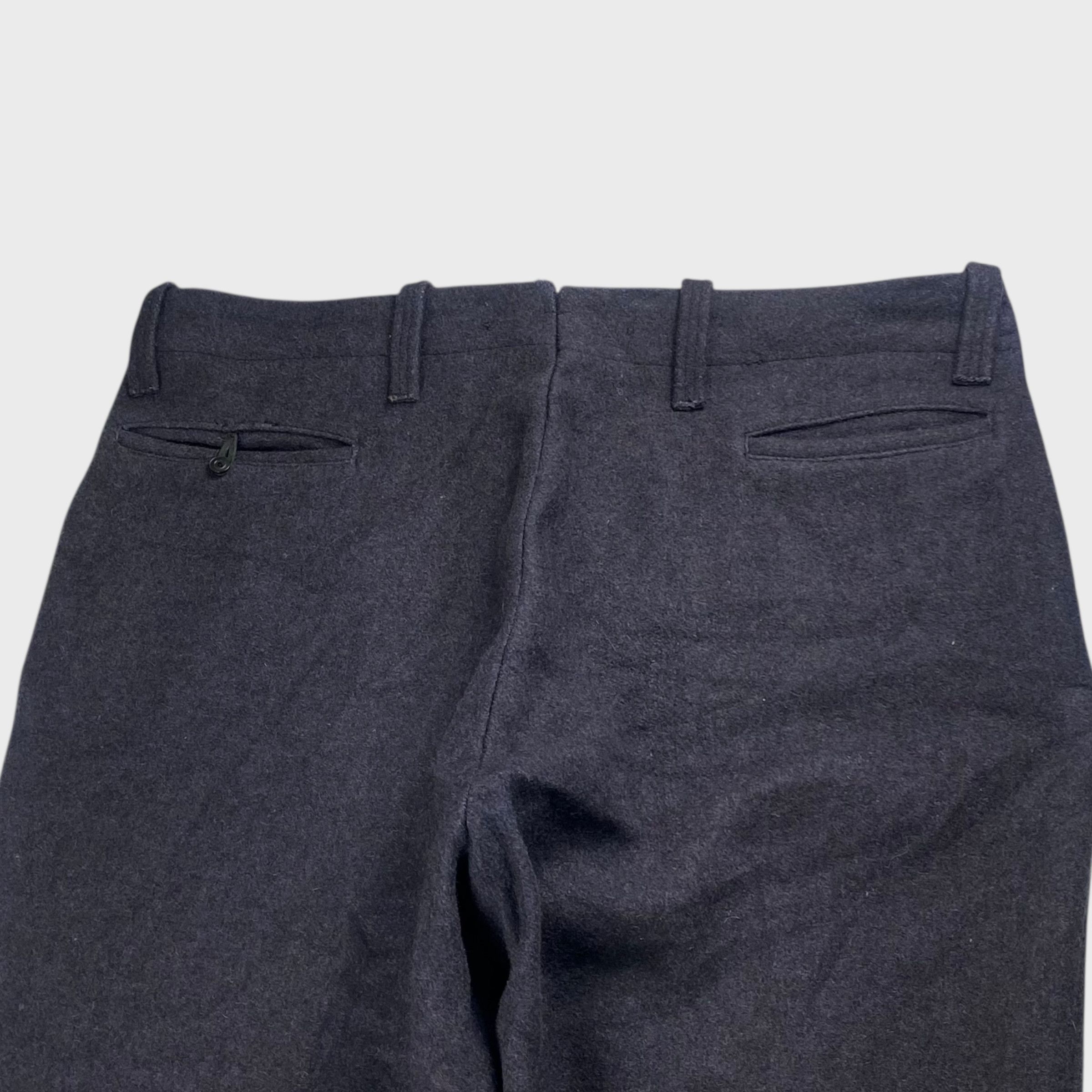 Vintage unknown Wool Pants Gray Size W40 Size US 30 / EU 46 - 4 Thumbnail