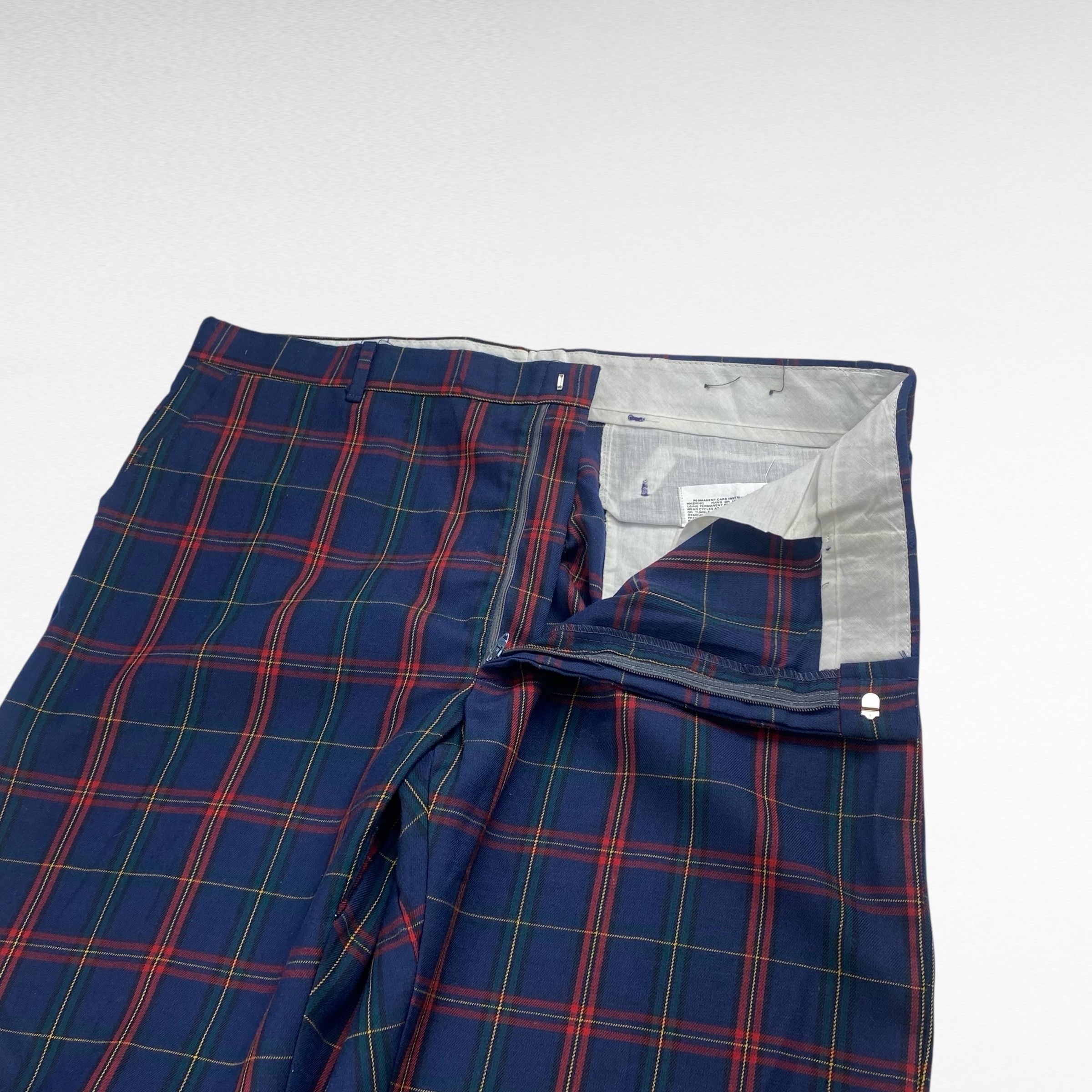 Vintage unknown 80s Checked flannel slacks by Rocket Talon Size W40 Size US 40 / EU 56 - 3 Thumbnail