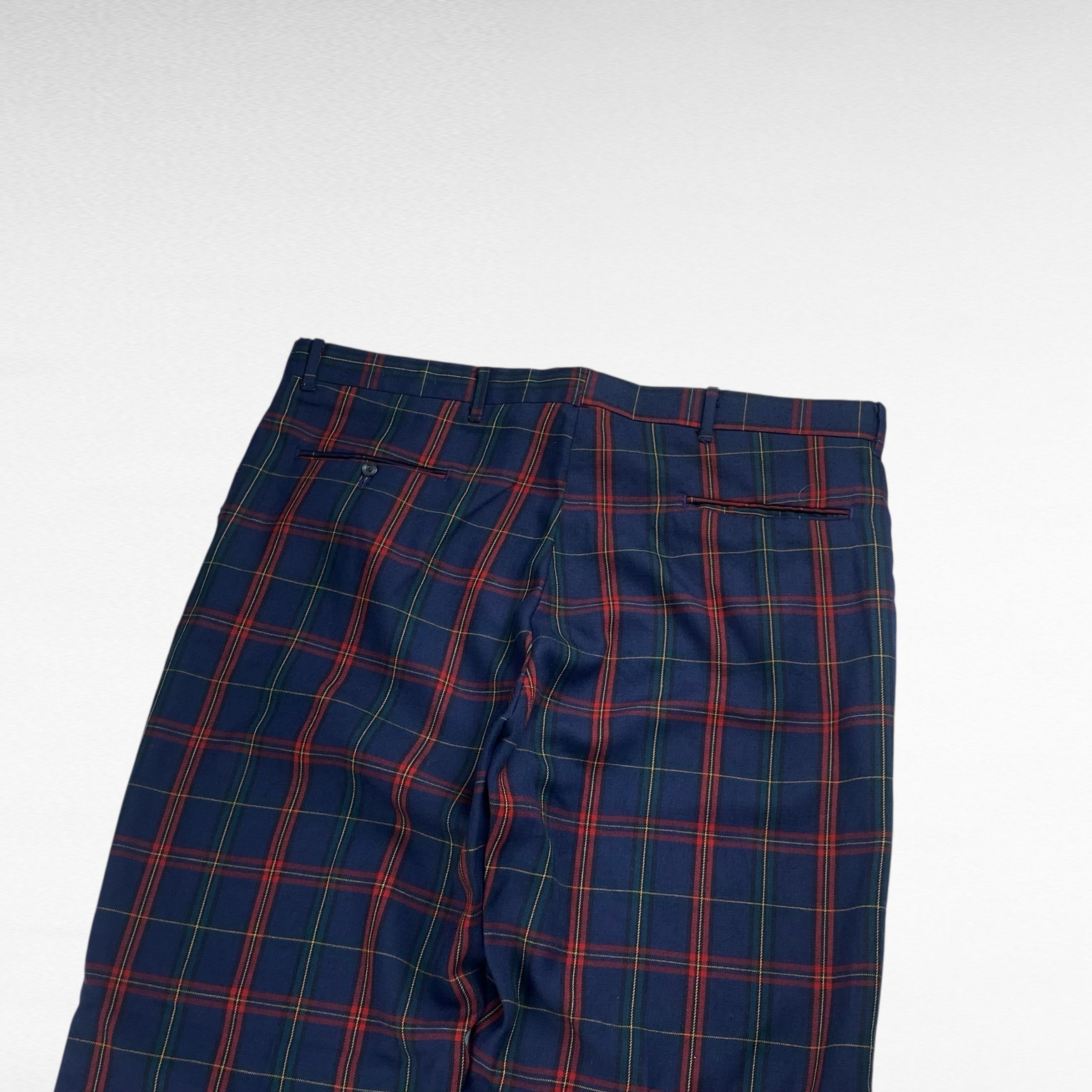 Vintage unknown 80s Checked flannel slacks by Rocket Talon Size W40 Size US 40 / EU 56 - 4 Thumbnail