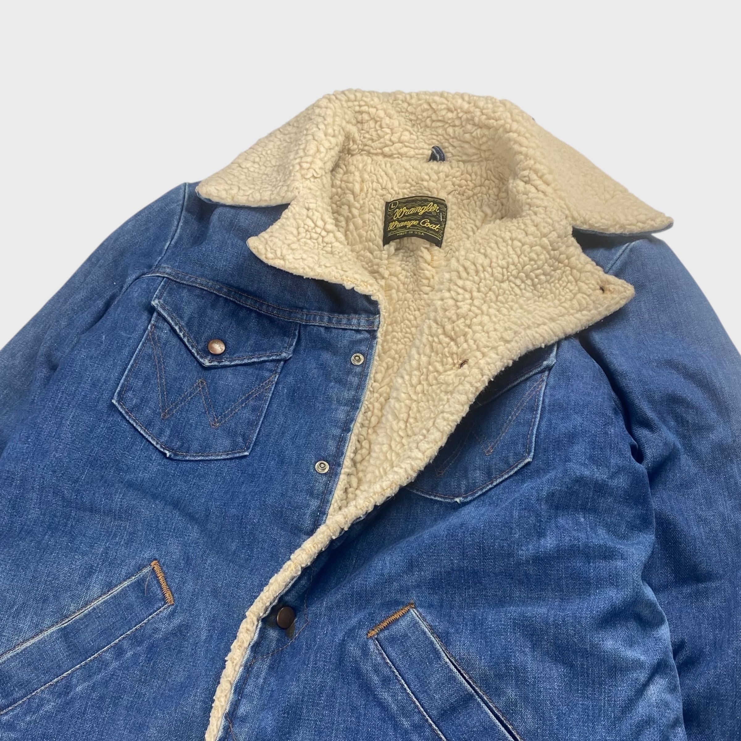 Wrangler Wrangler 70s Denim Coat Size L Size US L / EU 52-54 / 3 - 4 Thumbnail