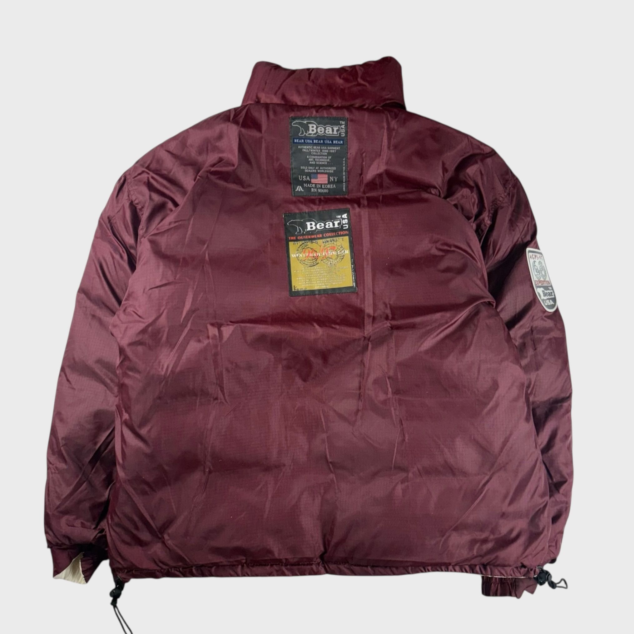 Vintage Baar 90s Down Jacket White Size 2XL Size US XXL / EU 58 / 5 - 4 Thumbnail