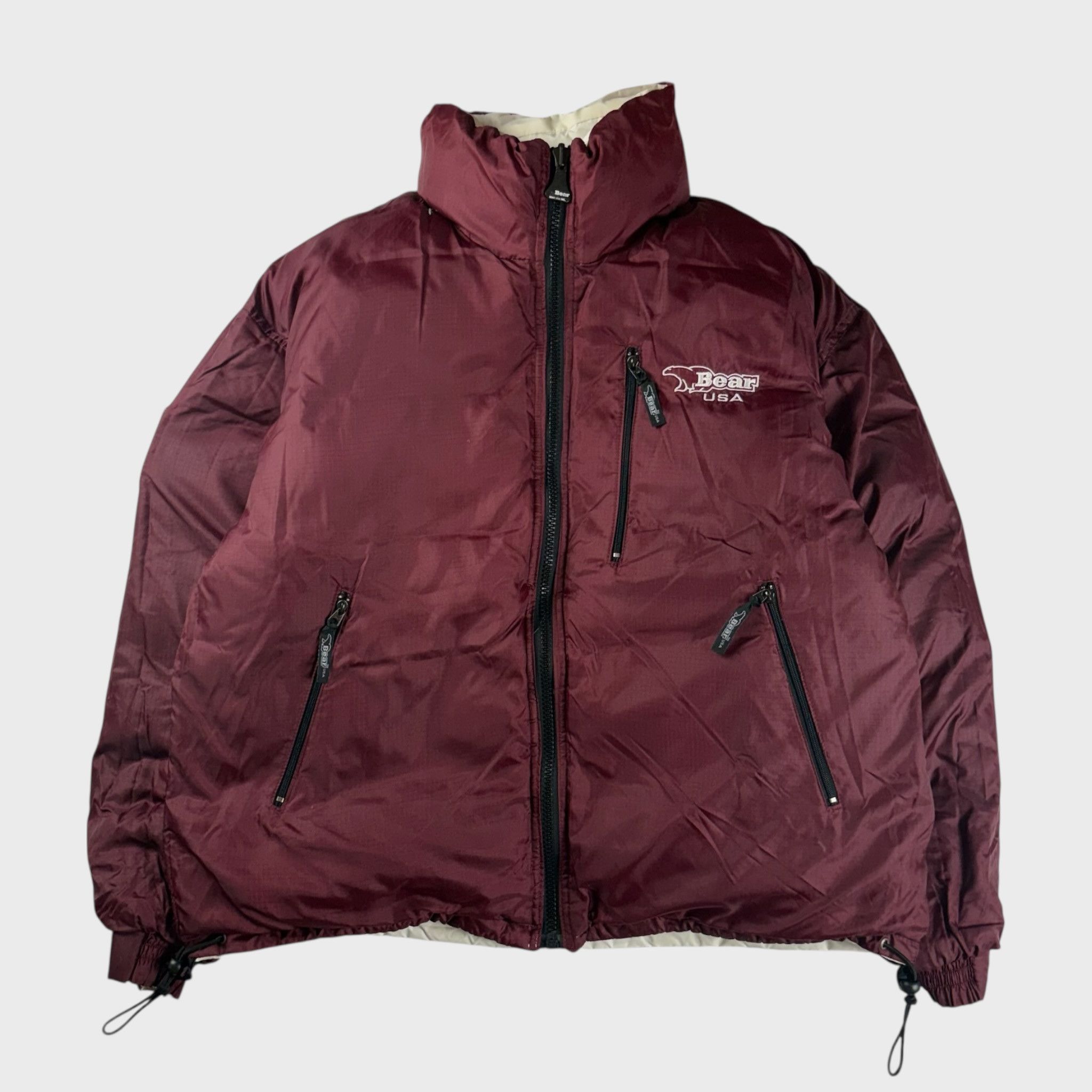 Vintage Baar 90s Down Jacket White Size 2XL Size US XXL / EU 58 / 5 - 3 Thumbnail