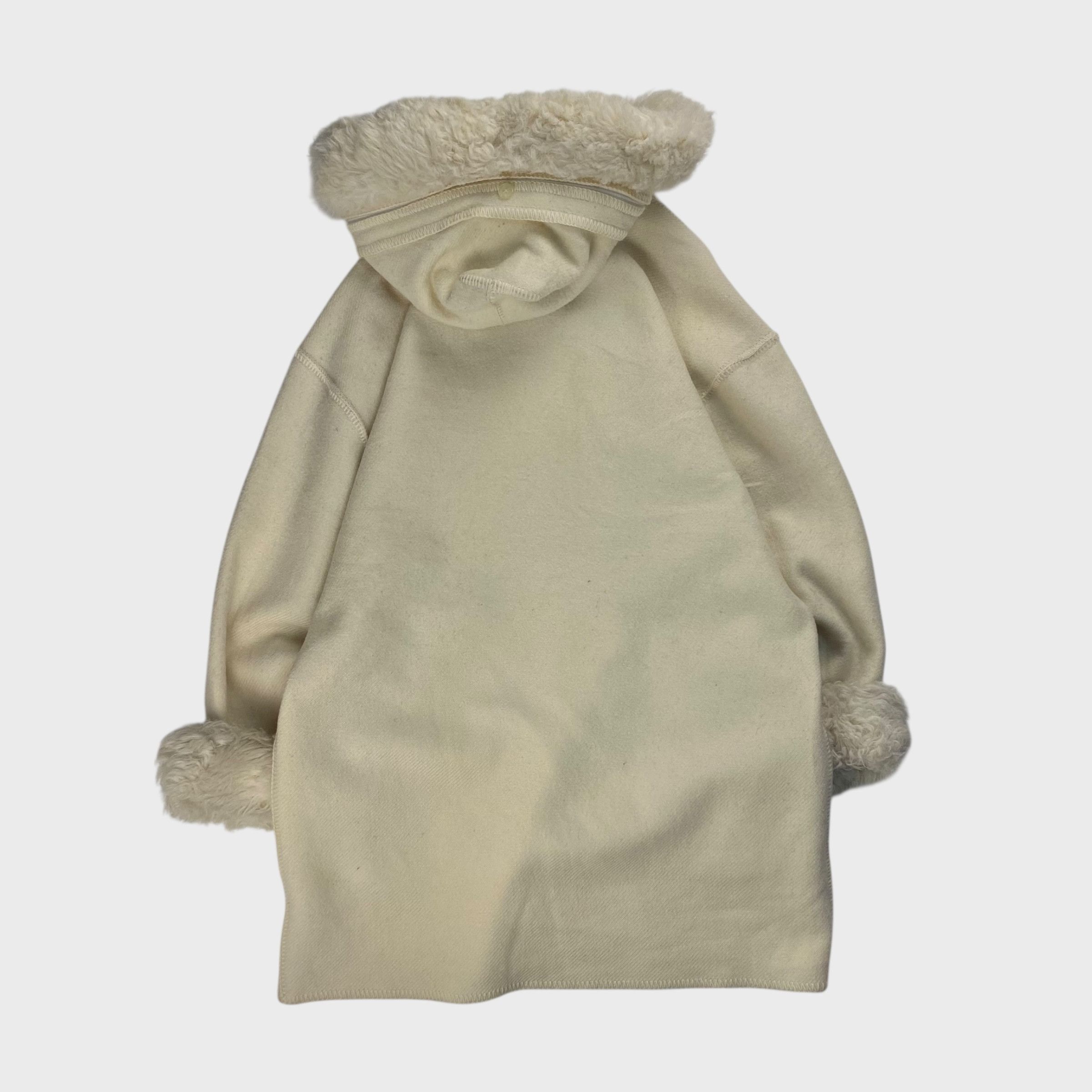 Vintage LUNDSTROM LAPARKA 80s Wool Coat White Size L Size US L / EU 52-54 / 3 - 2 Thumbnail