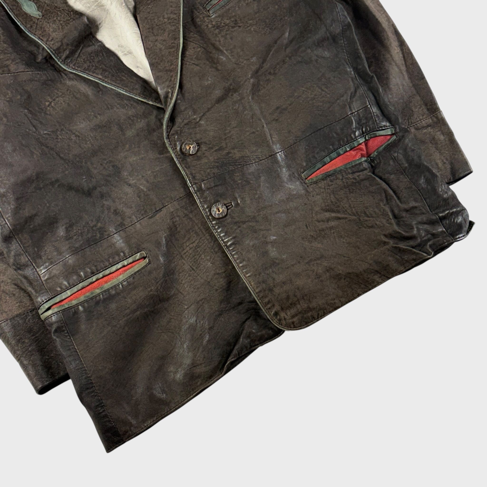 Vintage NEW FAST Leather Jacket Size XL Size US XL / EU 56 / 4 - 3 Thumbnail