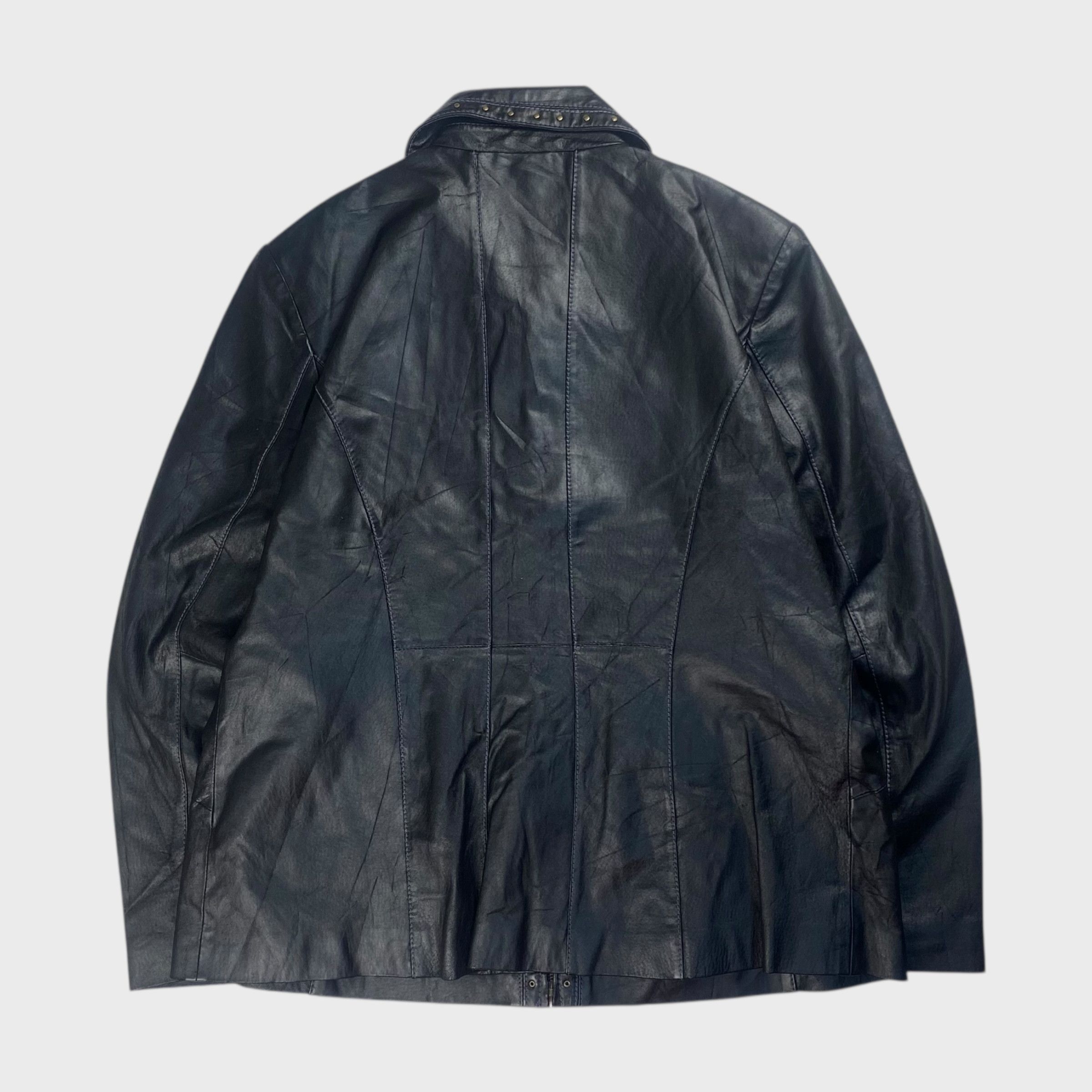 Vintage BERNARDO Leather Jacket Black Size L Size US L / EU 52-54 / 3 - 2 Thumbnail