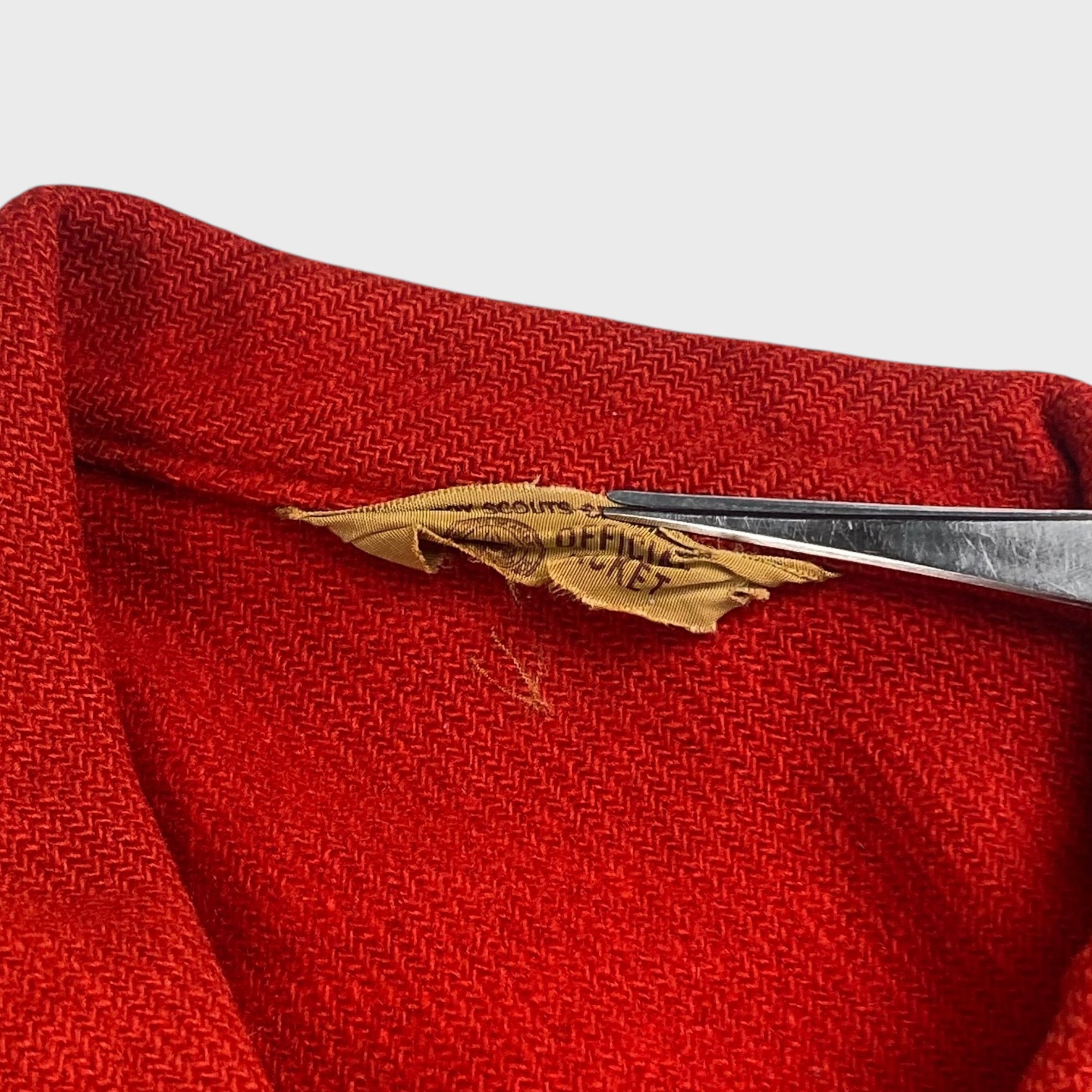 Vintage BOY SCOUTS AMERICAN 60s Wool Jacket Red Size M Size US M / EU 48-50 / 2 - 5 Thumbnail
