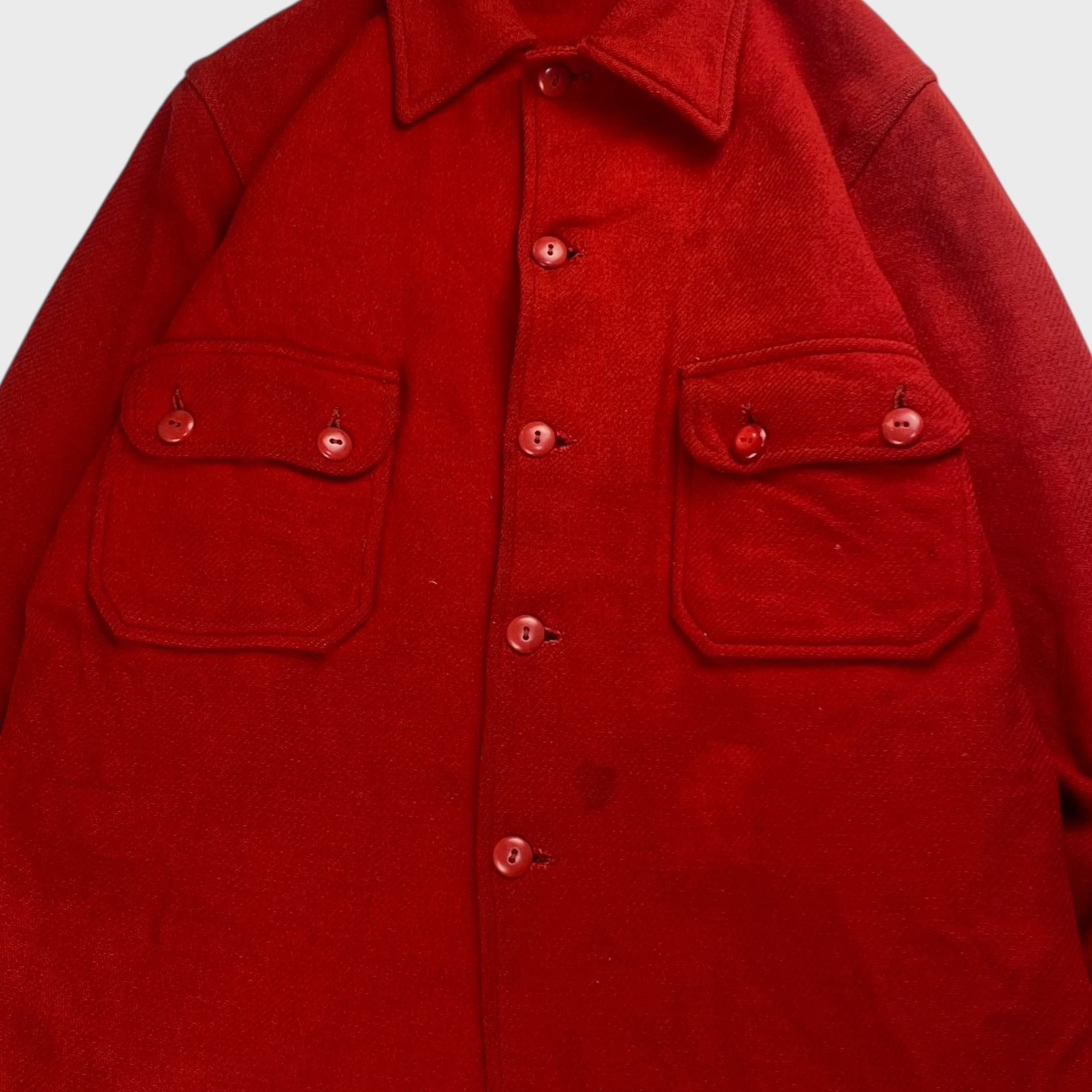 Vintage BOY SCOUTS AMERICAN 60s Wool Jacket Red Size M Size US M / EU 48-50 / 2 - 4 Thumbnail