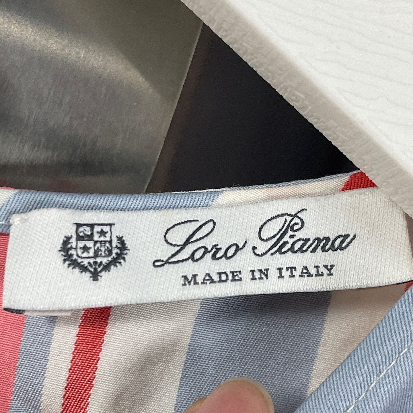 Loro Piana Loro Piana Striped Short Sleeve Blouse Size 38 Size XS / US 0-2 / IT 36-38 - 3 Thumbnail