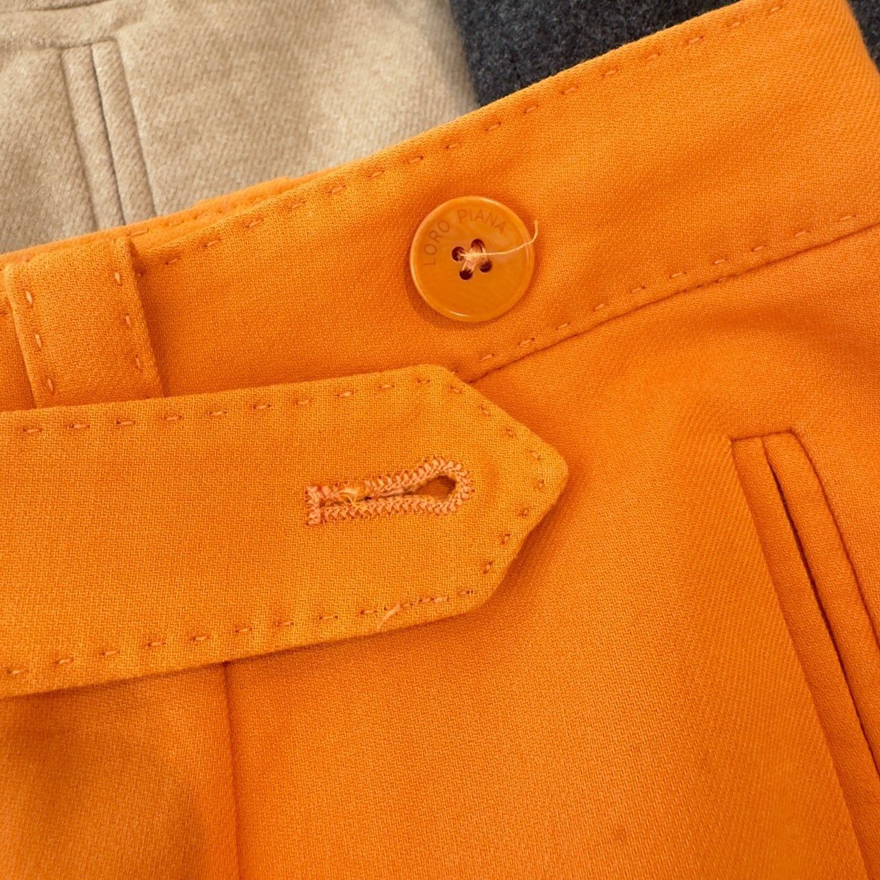 Loro Piana Loro Piana Orange Cotton Pants Size 42 Size 28" / US 6 / IT 42 - 6 Thumbnail