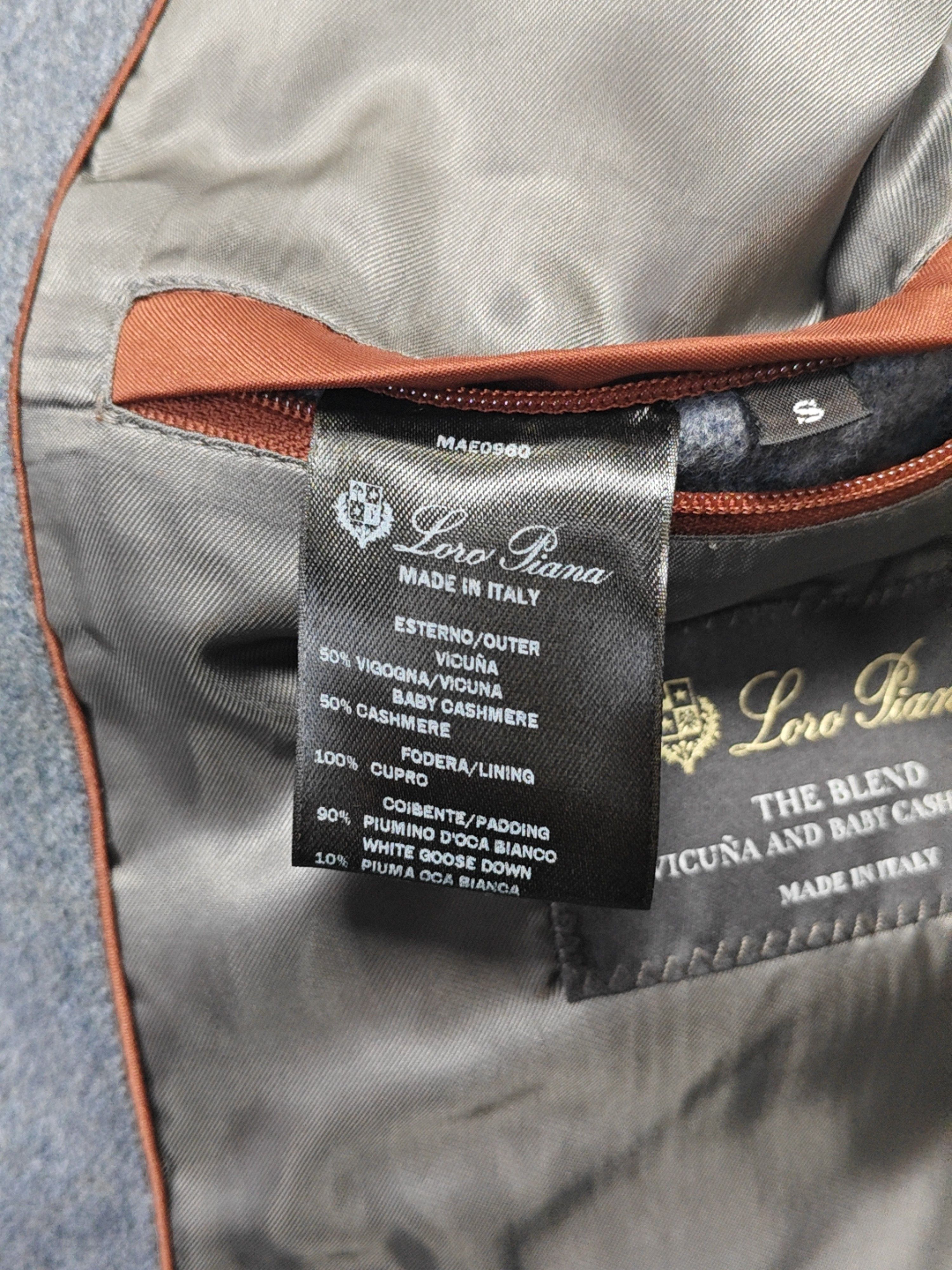 Loro Piana Loro Piana Vicuña & Cashmere Down Jacket Size S Size US S / EU 44-46 / 1 - 4 Thumbnail