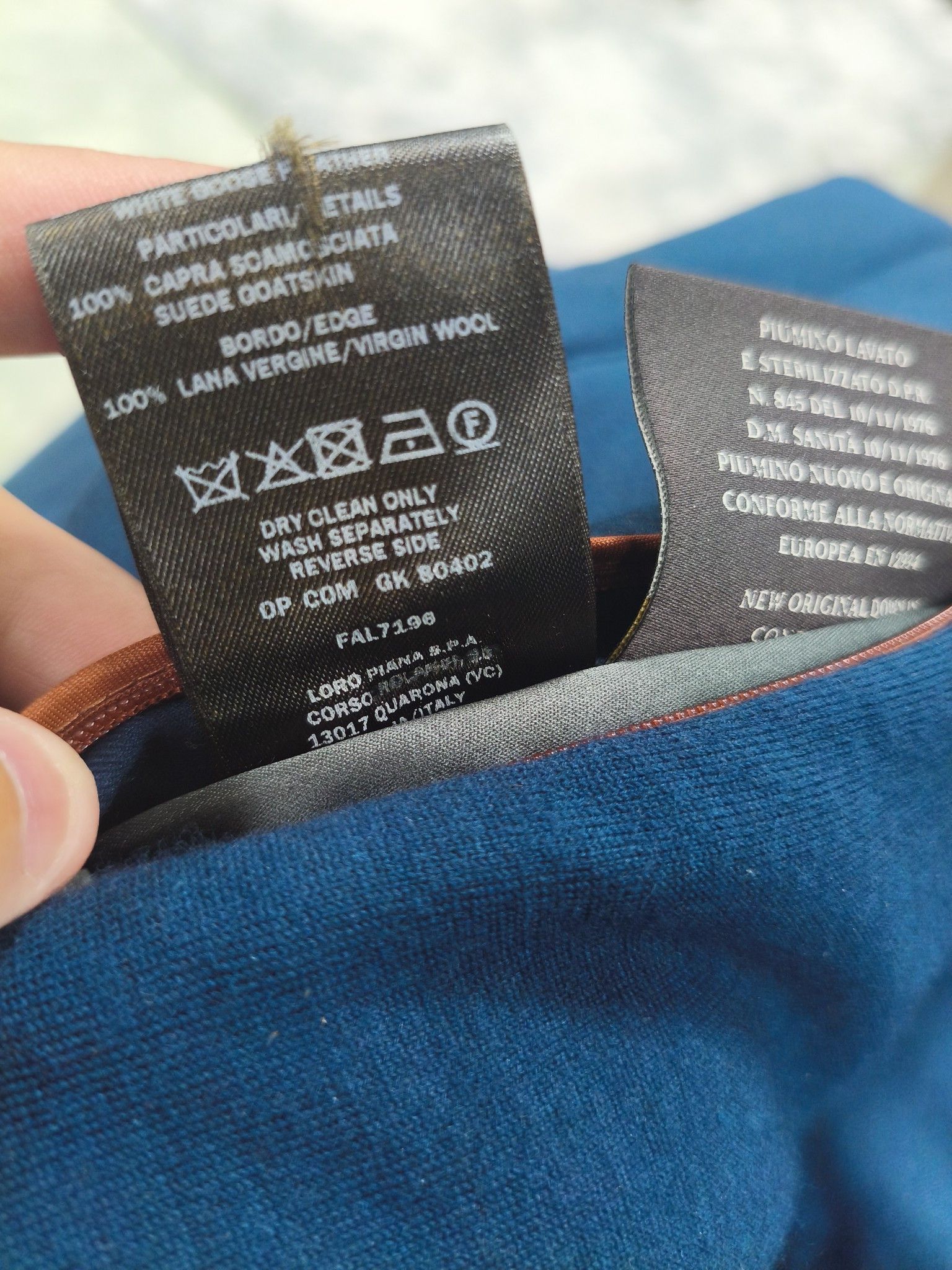 Loro Piana Loro Piana Rain System Down Jacket Blue Size M Size US M / EU 48-50 / 2 - 4 Thumbnail