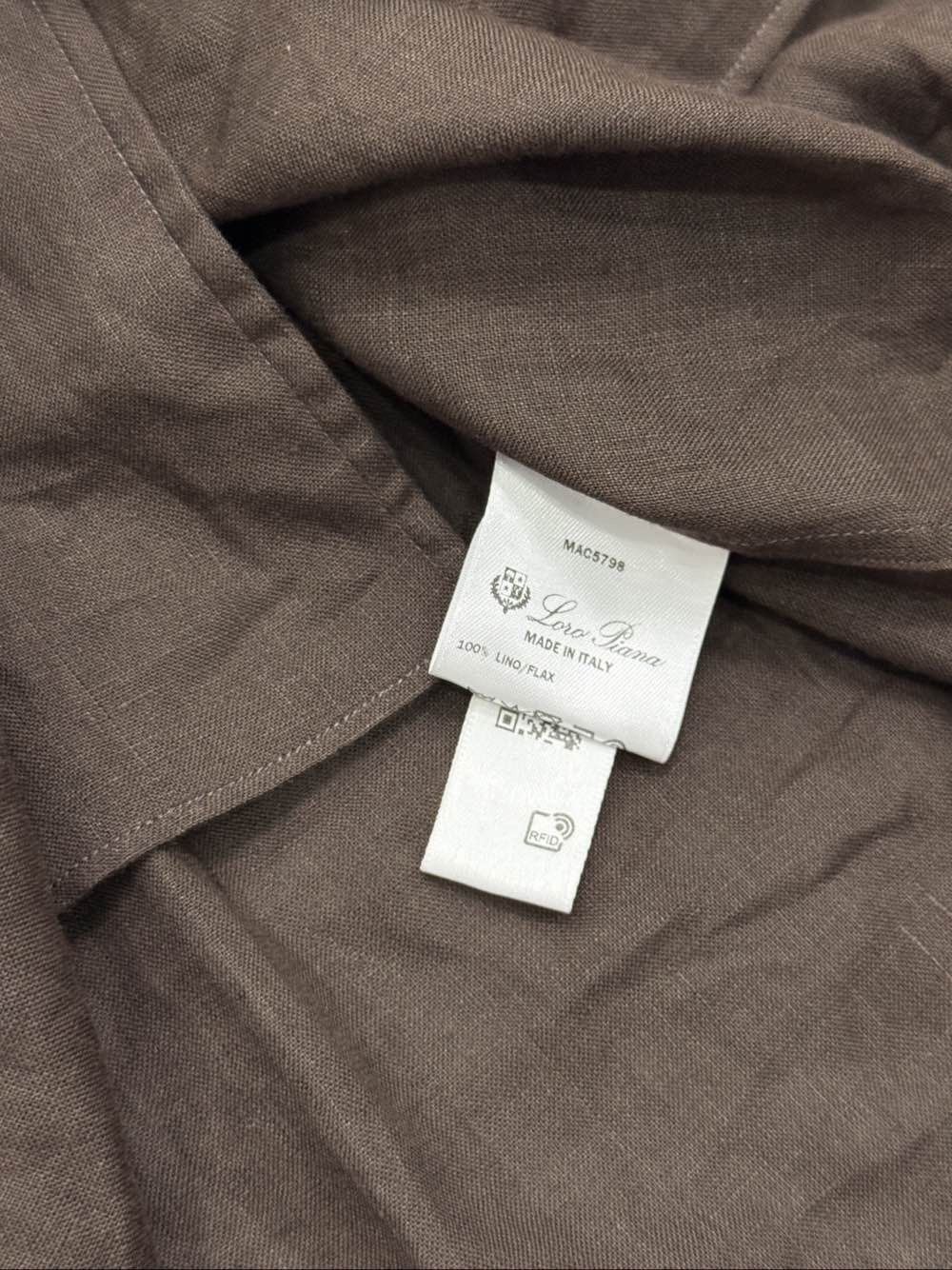 Loro Piana Loro Piana Andre Linen Button Up Shirt Size XL Size US XL / EU 56 / 4 - 3 Thumbnail