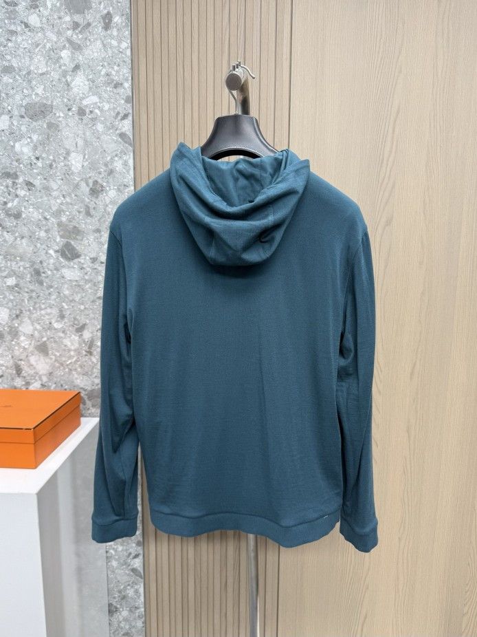 Loro Piana Loro Piana Wool Zip Up Hoodie Size XL Size US XL / EU 56 / 4 - 2 Thumbnail