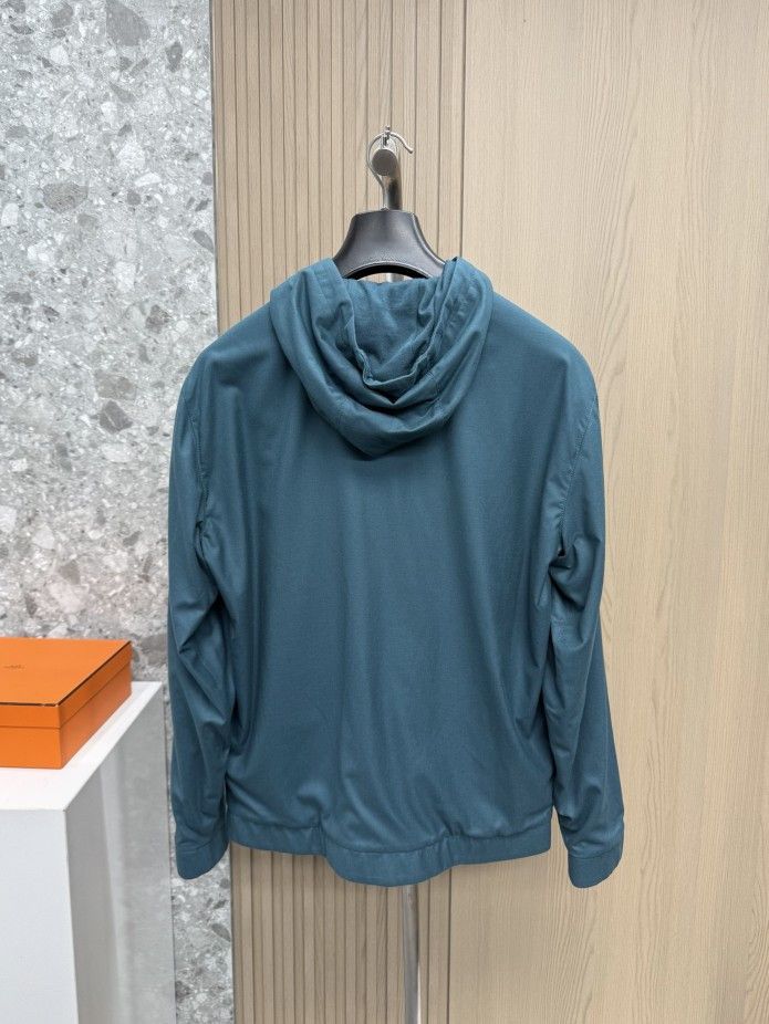 Loro Piana Loro Piana Wool Zip Up Hoodie Size XL Size US XL / EU 56 / 4 - 6 Thumbnail