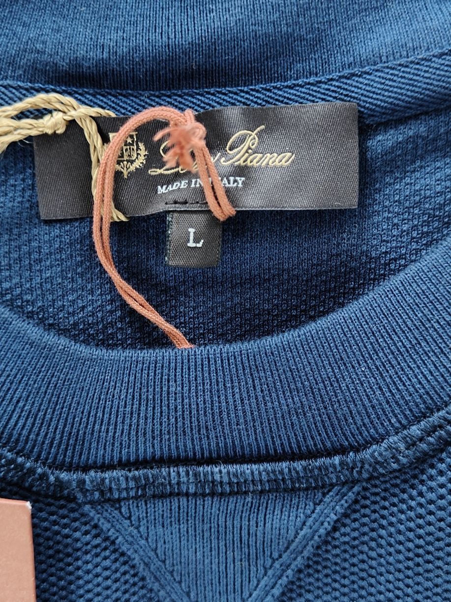 Loro Piana Loro Piana Pique Long Sleeve T-Shirt Size L Size US L / EU 52-54 / 3 - 3 Thumbnail
