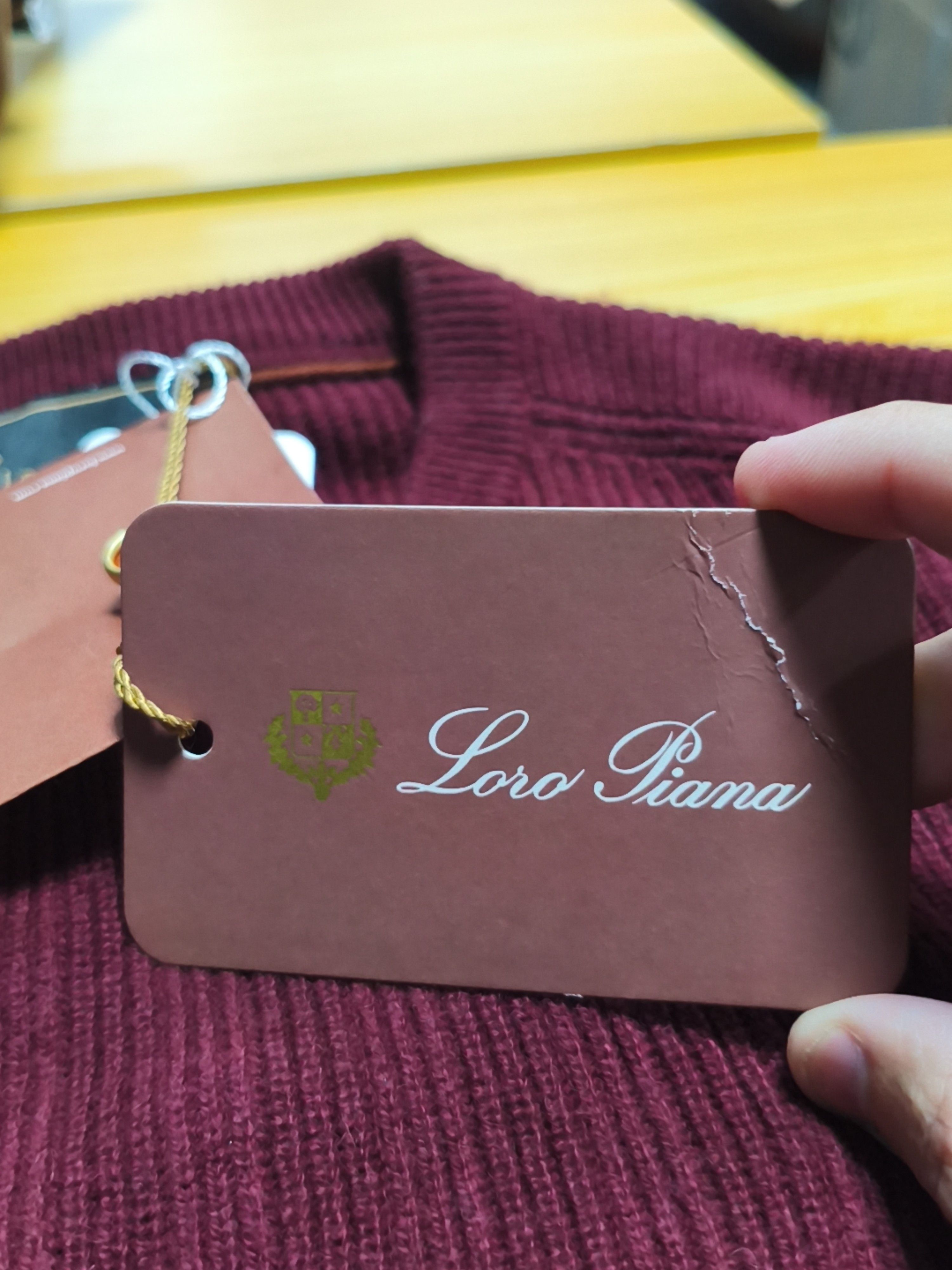 Loro Piana Loro Piana Vicuña Crewneck Sweater Burgundy Size 52 Size US L / EU 52-54 / 3 - 5 Thumbnail