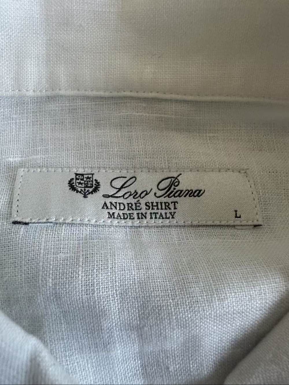 Loro Piana Loro Piana Linen Button Up Shirt Size L Size US L / EU 52-54 / 3 - 3 Thumbnail