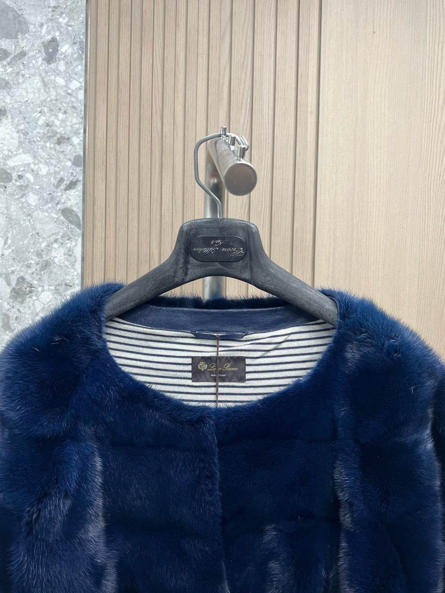 Loro Piana Loro Piana Blue Mink Fur Coat Size L Size L / US 10 / IT 46 - 3 Thumbnail