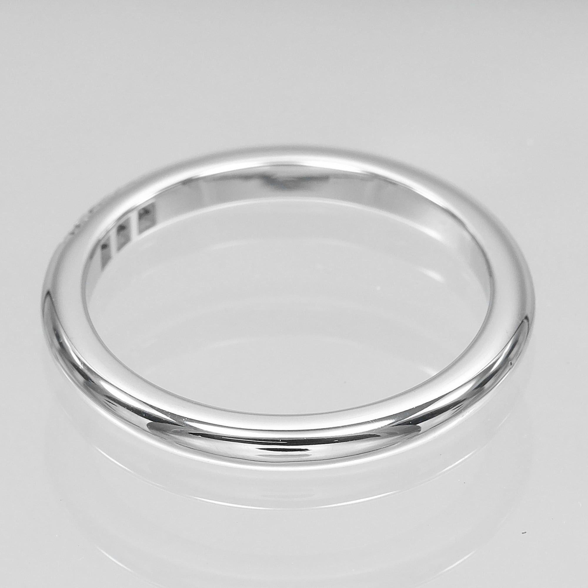 Tiffany & Co. Tiffany & Co. Forever Classic Band Ring, Size 7.5, Platinum 950, 3 Diamonds, Approx. 3.22g. Size ONE SIZE - 7 Thumbnail