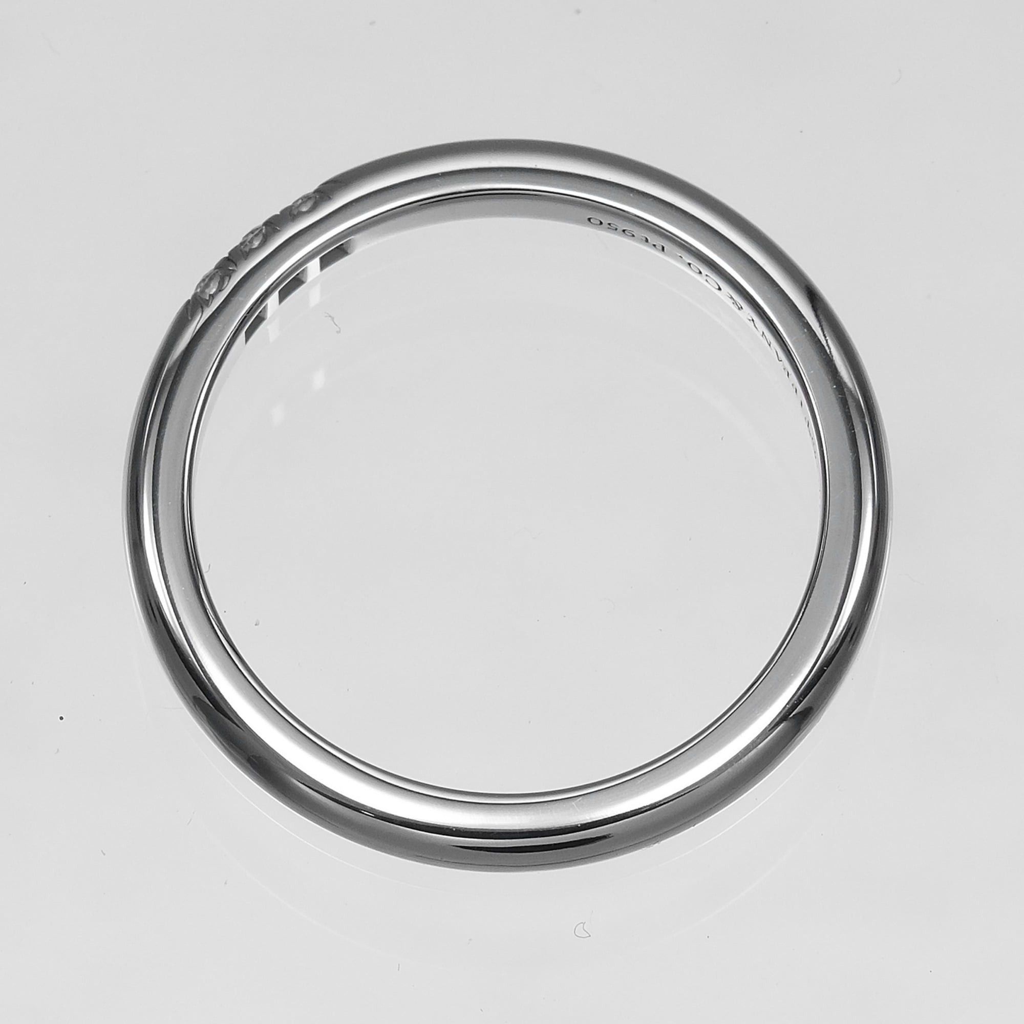 Tiffany & Co. Tiffany & Co. Forever Classic Band Ring, Size 7.5, Platinum 950, 3 Diamonds, Approx. 3.22g. Size ONE SIZE - 9 Thumbnail