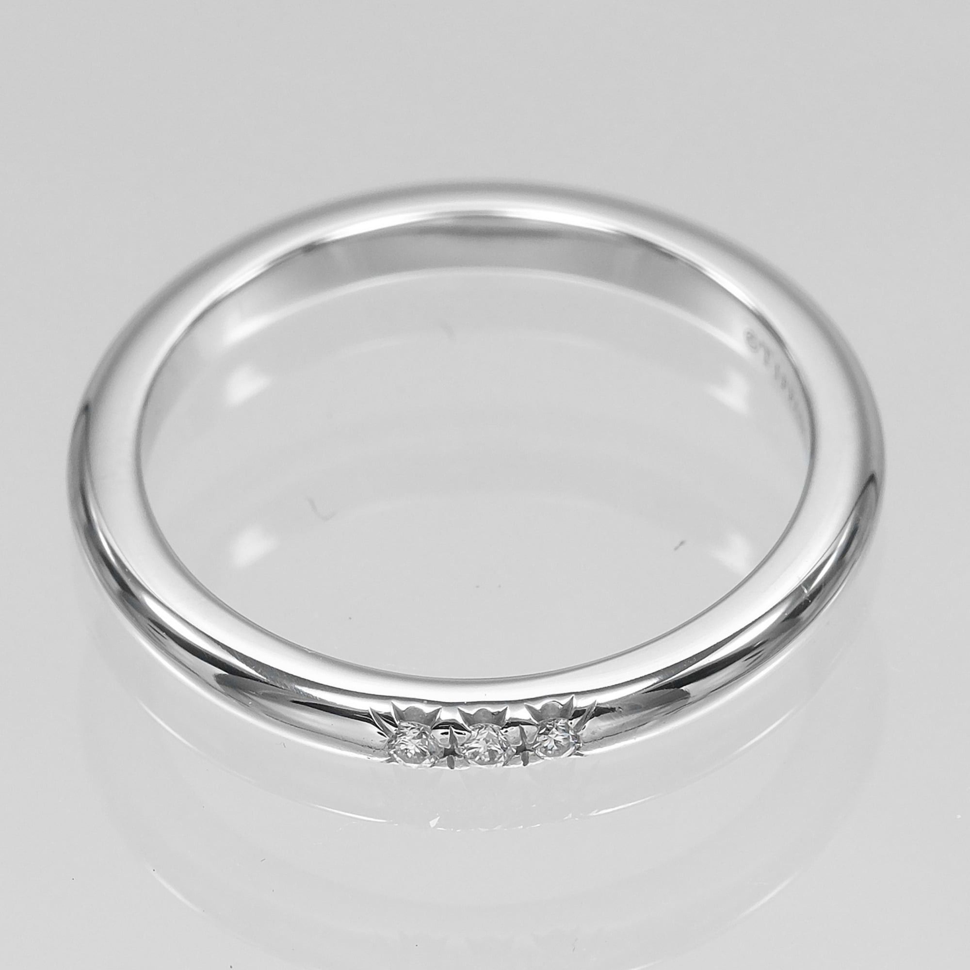 Tiffany & Co. Tiffany & Co. Forever Classic Band Ring, Size 7.5, Platinum 950, 3 Diamonds, Approx. 3.22g. Size ONE SIZE - 5 Thumbnail