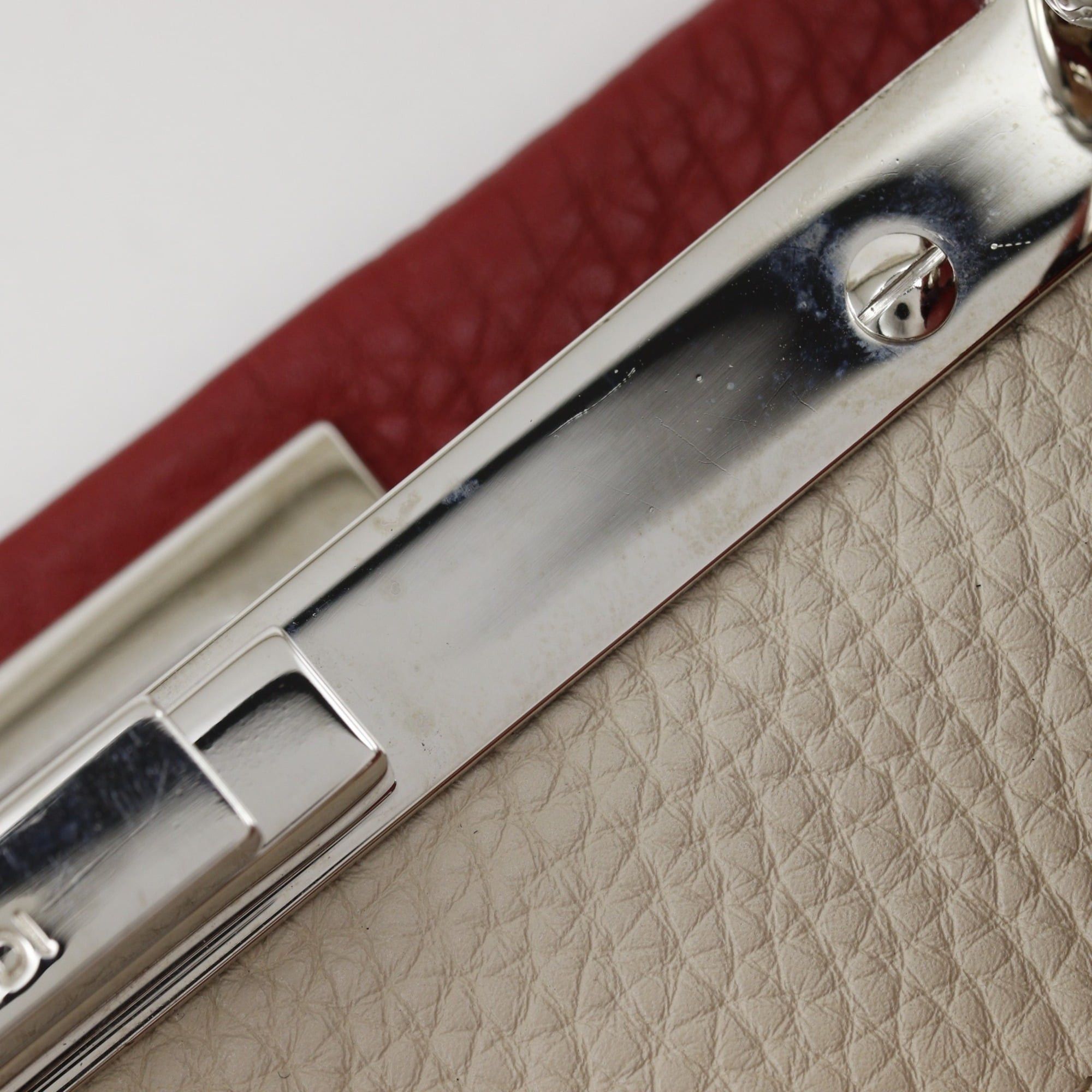 Fendi Fendi Peekaboo Medium Handbag, Selleria 2-Way Shoulder Bag, 8BN226, Leather, Red, 2-way, A5 size, Turn-lock, Women's Size ONE SIZE - 10 Thumbnail