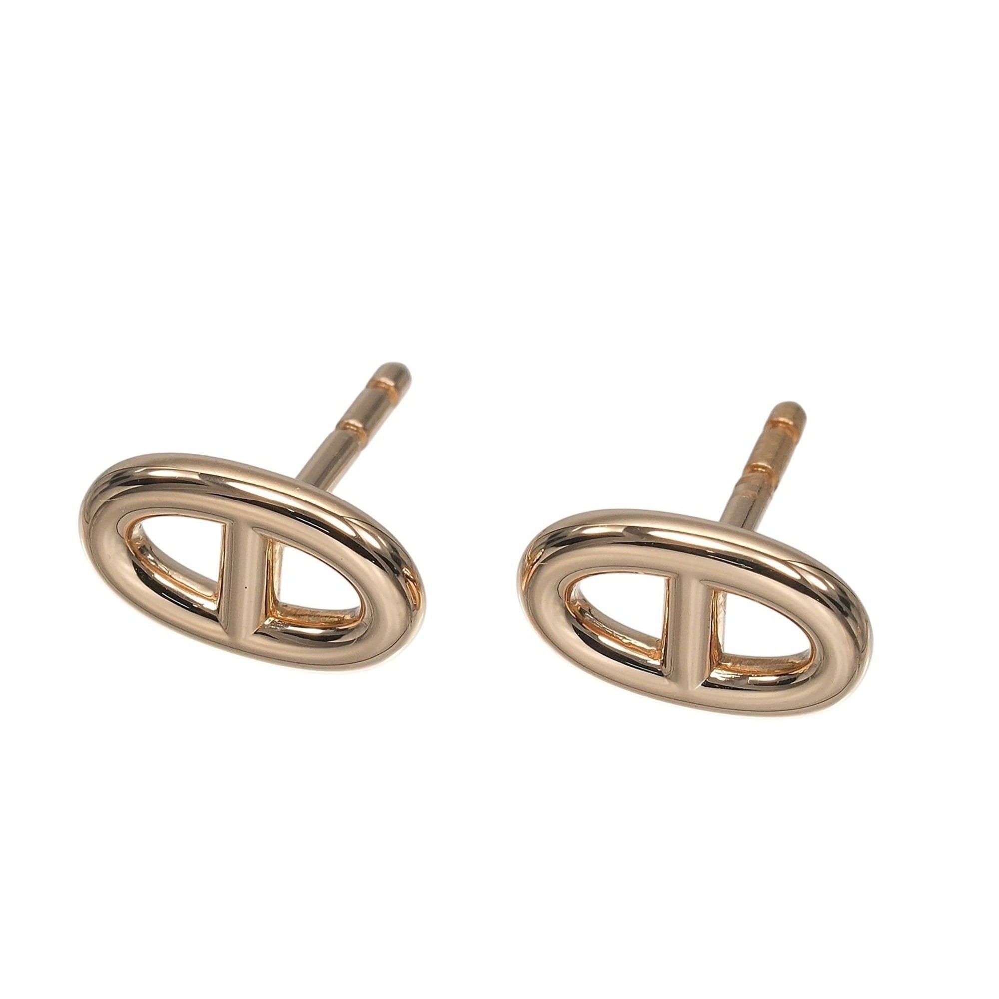 Hermes Hermes Chaine d'Ancre Earrings, 18K Pink Gold, Approx. 2.8g Size ONE SIZE - 5 Thumbnail
