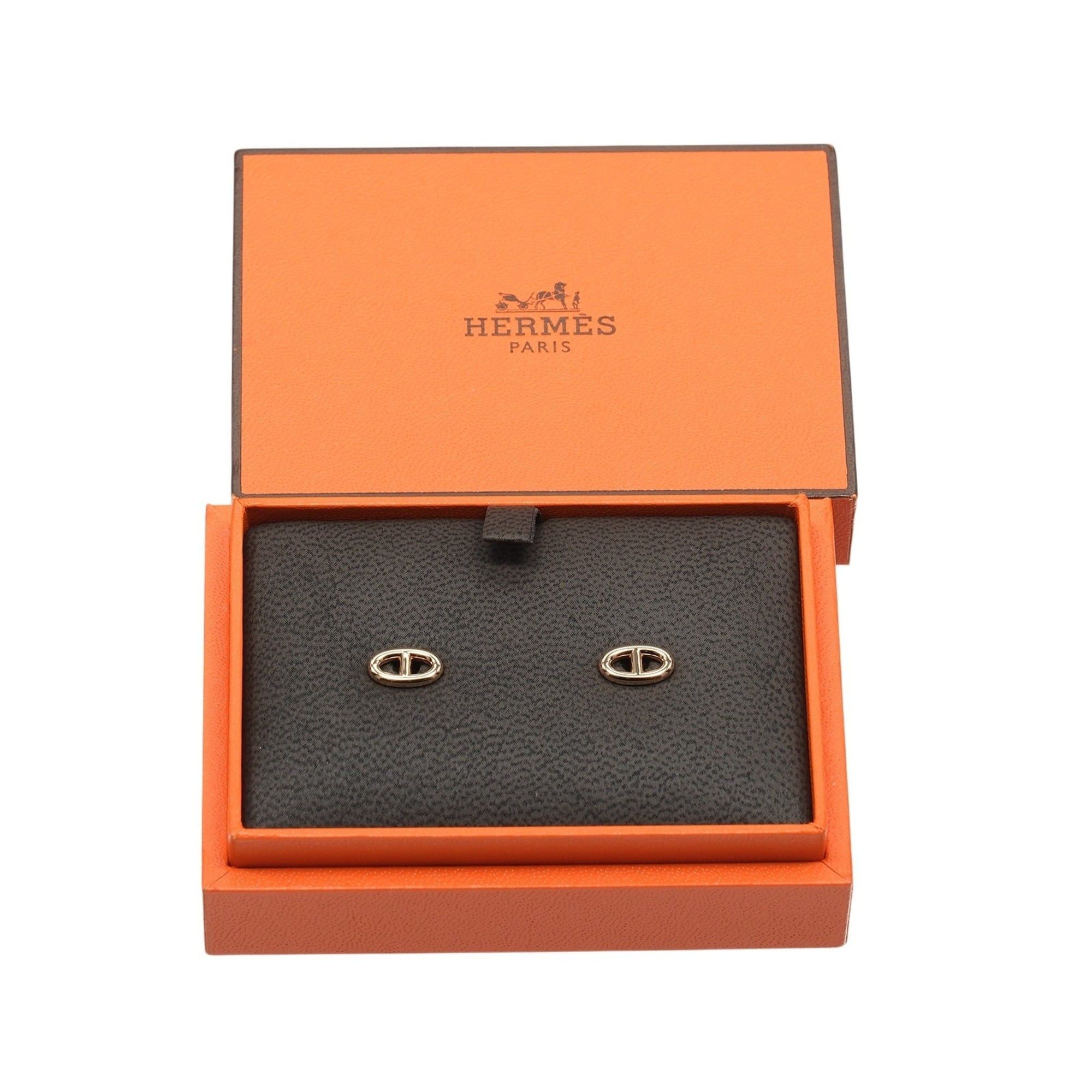 Hermes Hermes Chaine d'Ancre Earrings, 18K Pink Gold, Approx. 2.8g Size ONE SIZE - 8 Thumbnail