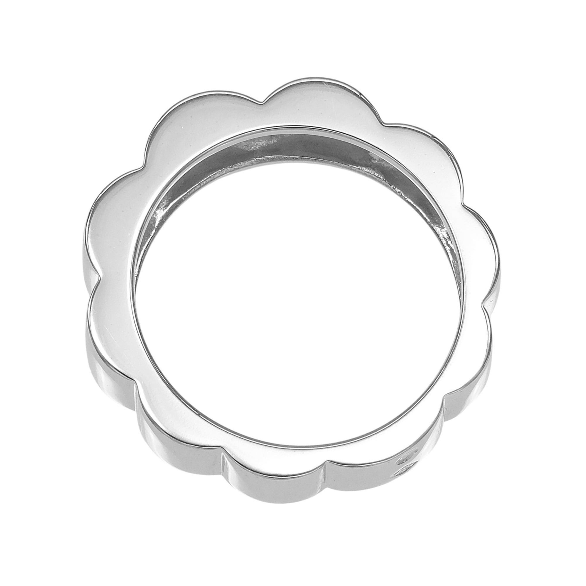 Chanel Chanel Profile Ring, Camellia Design, Size 11, 18K White Gold, Approx. 5.8g. Size ONE SIZE - 8 Thumbnail