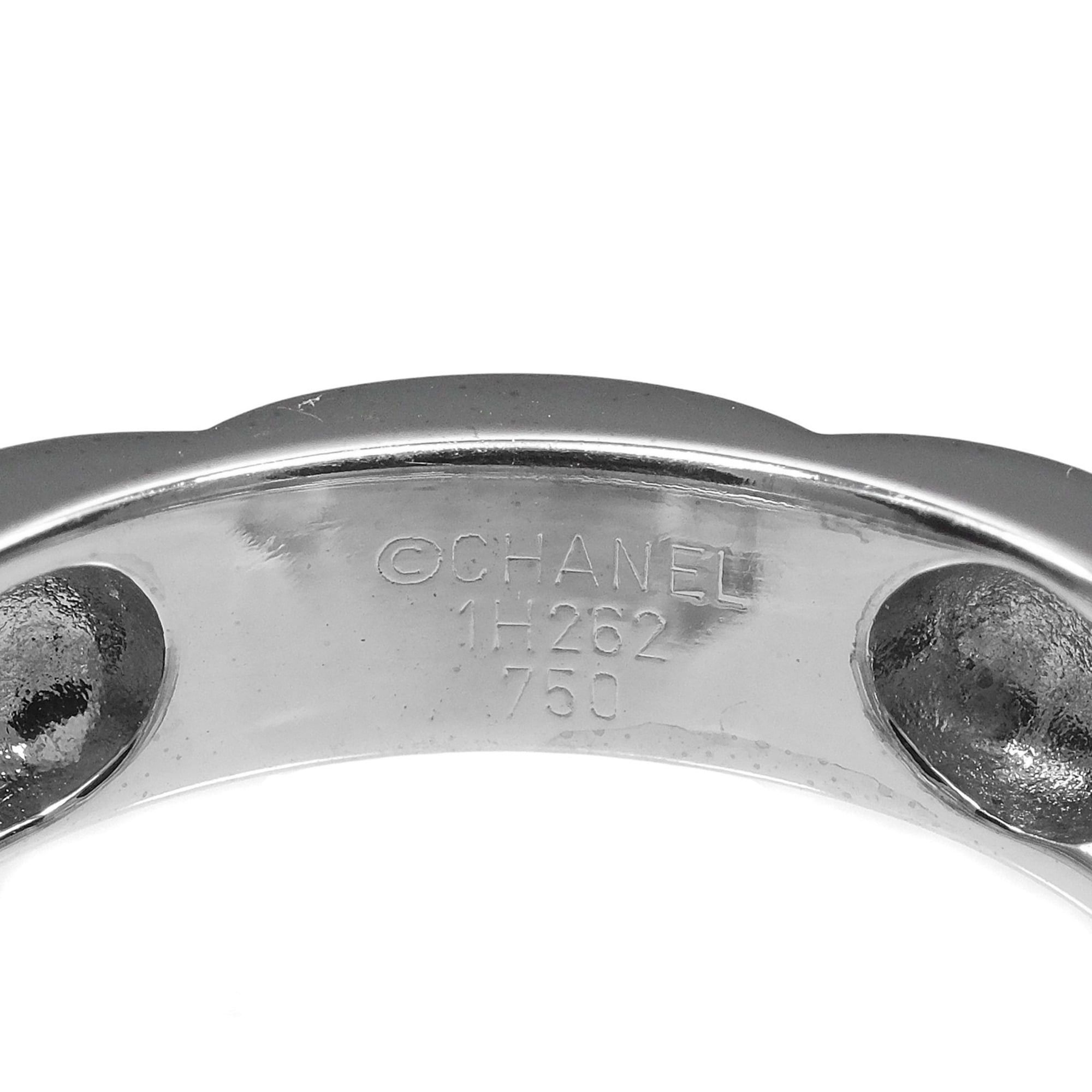 Chanel Chanel Profile Ring, Camellia Design, Size 11, 18K White Gold, Approx. 5.8g. Size ONE SIZE - 4 Thumbnail