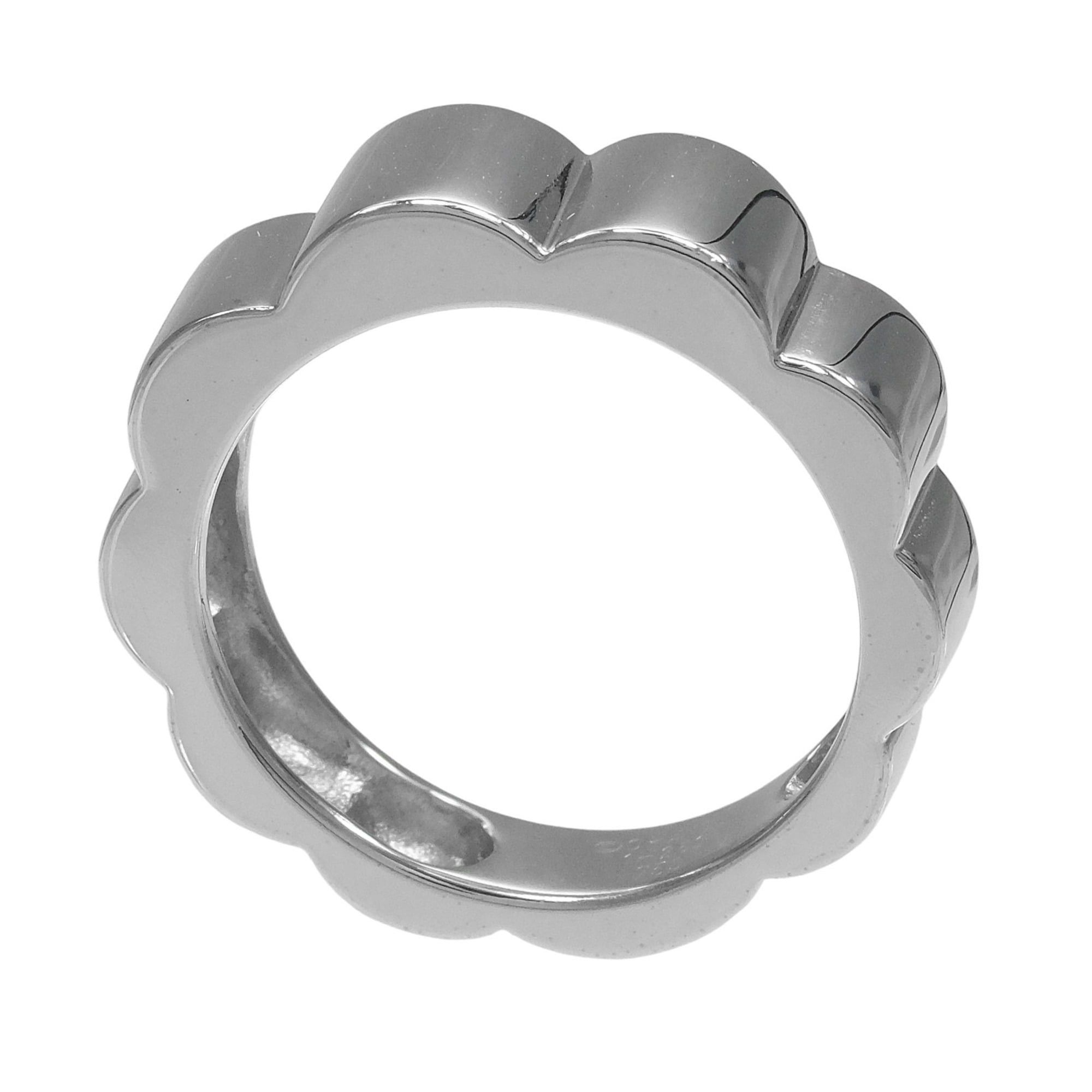 Chanel Chanel Profile Ring, Camellia Design, Size 11, 18K White Gold, Approx. 5.8g. Size ONE SIZE - 3 Thumbnail