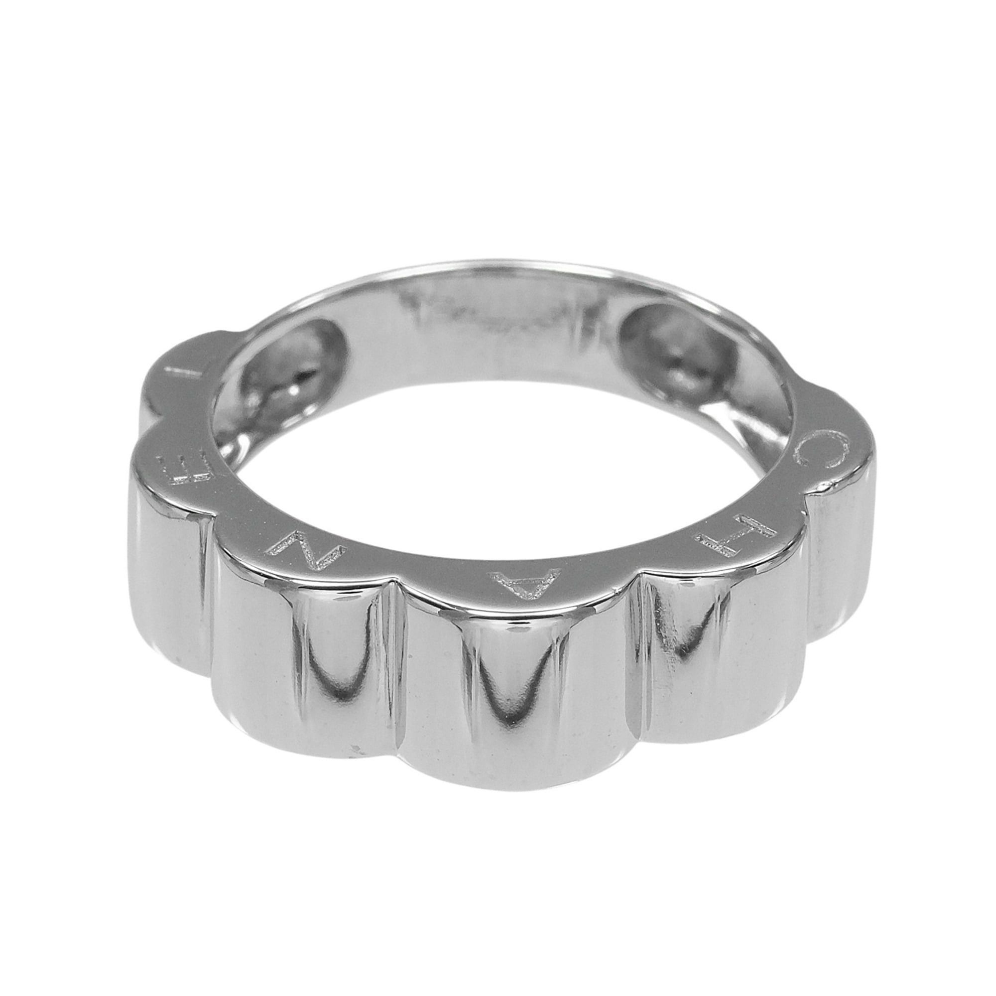 Chanel Chanel Profile Ring, Camellia Design, Size 11, 18K White Gold, Approx. 5.8g. Size ONE SIZE - 5 Thumbnail
