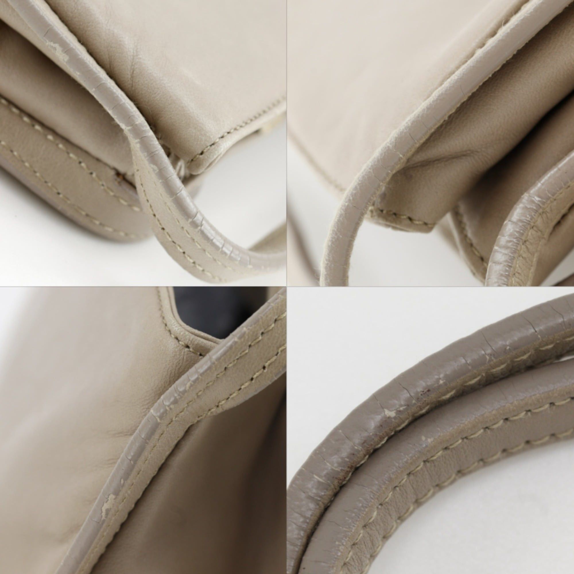 Loewe Loewe Shoulder Bag, Lambskin, Beige, A5 Size, Women's Size ONE SIZE - 15 Thumbnail