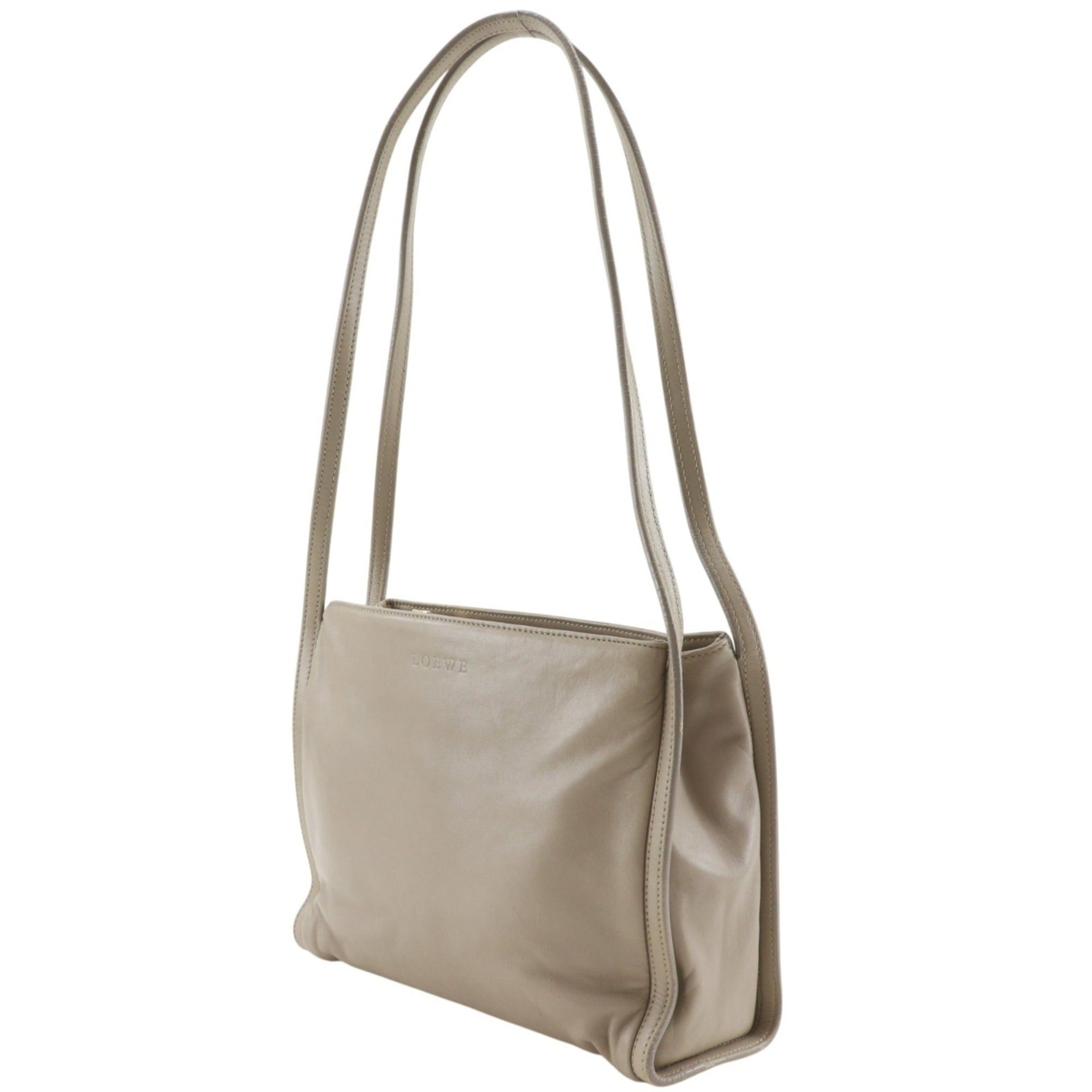 Loewe Loewe Shoulder Bag, Lambskin, Beige, A5 Size, Women's Size ONE SIZE - 2 Thumbnail