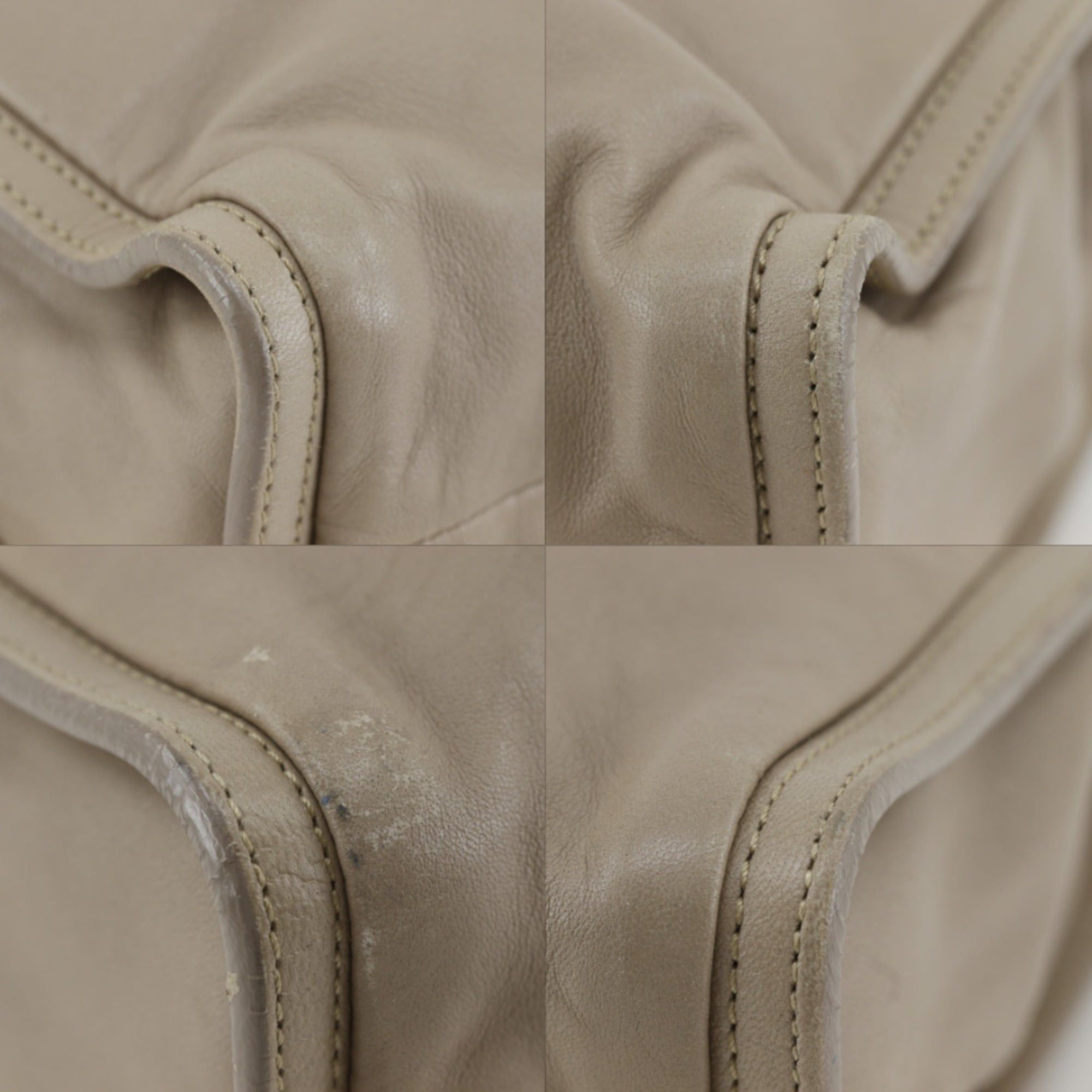 Loewe Loewe Shoulder Bag, Lambskin, Beige, A5 Size, Women's Size ONE SIZE - 4 Thumbnail