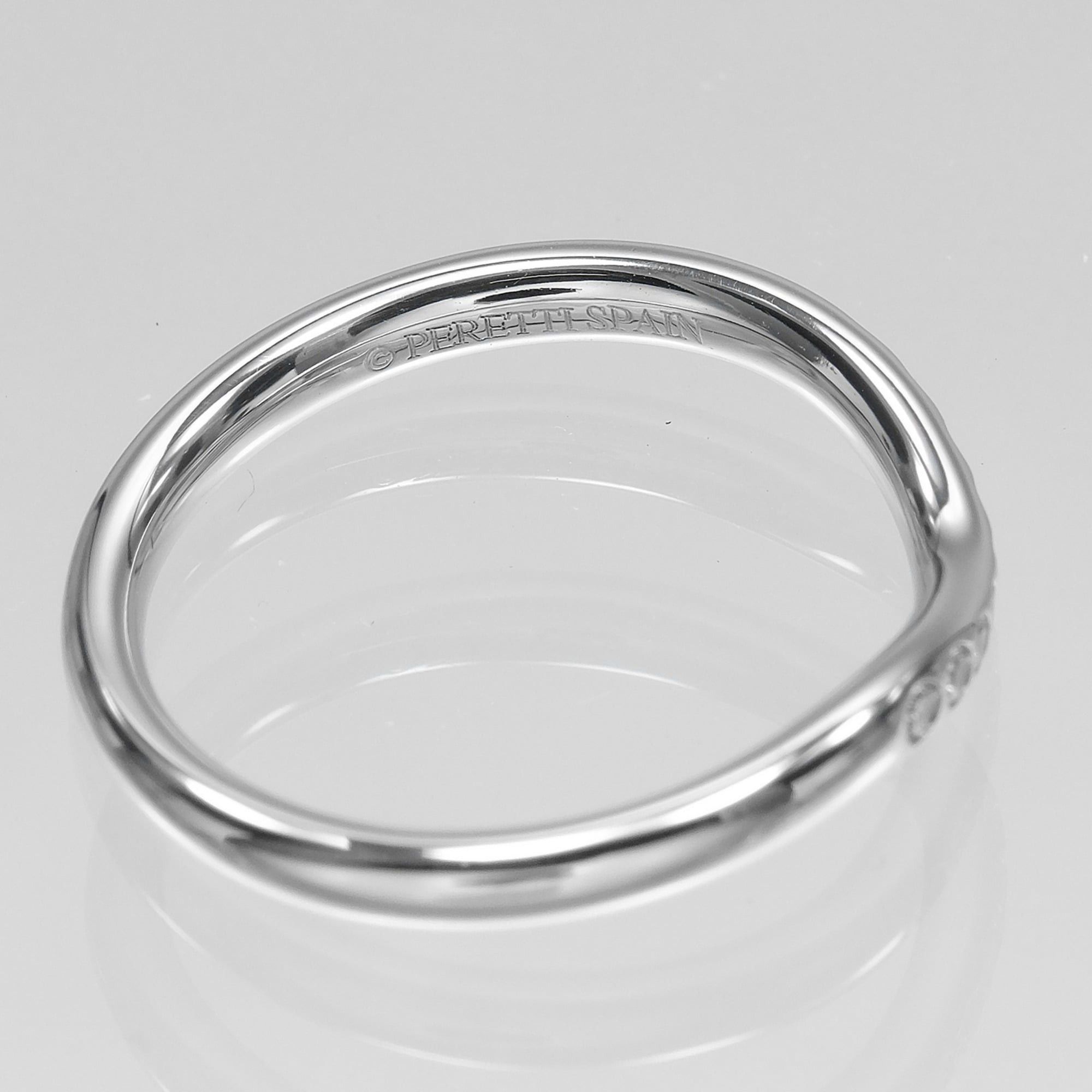 Tiffany & Co. Tiffany & Co. Curved Band Ring, Size 7, Platinum 950, 9 Diamonds, Approx. 3.1g. Size ONE SIZE - 4 Thumbnail