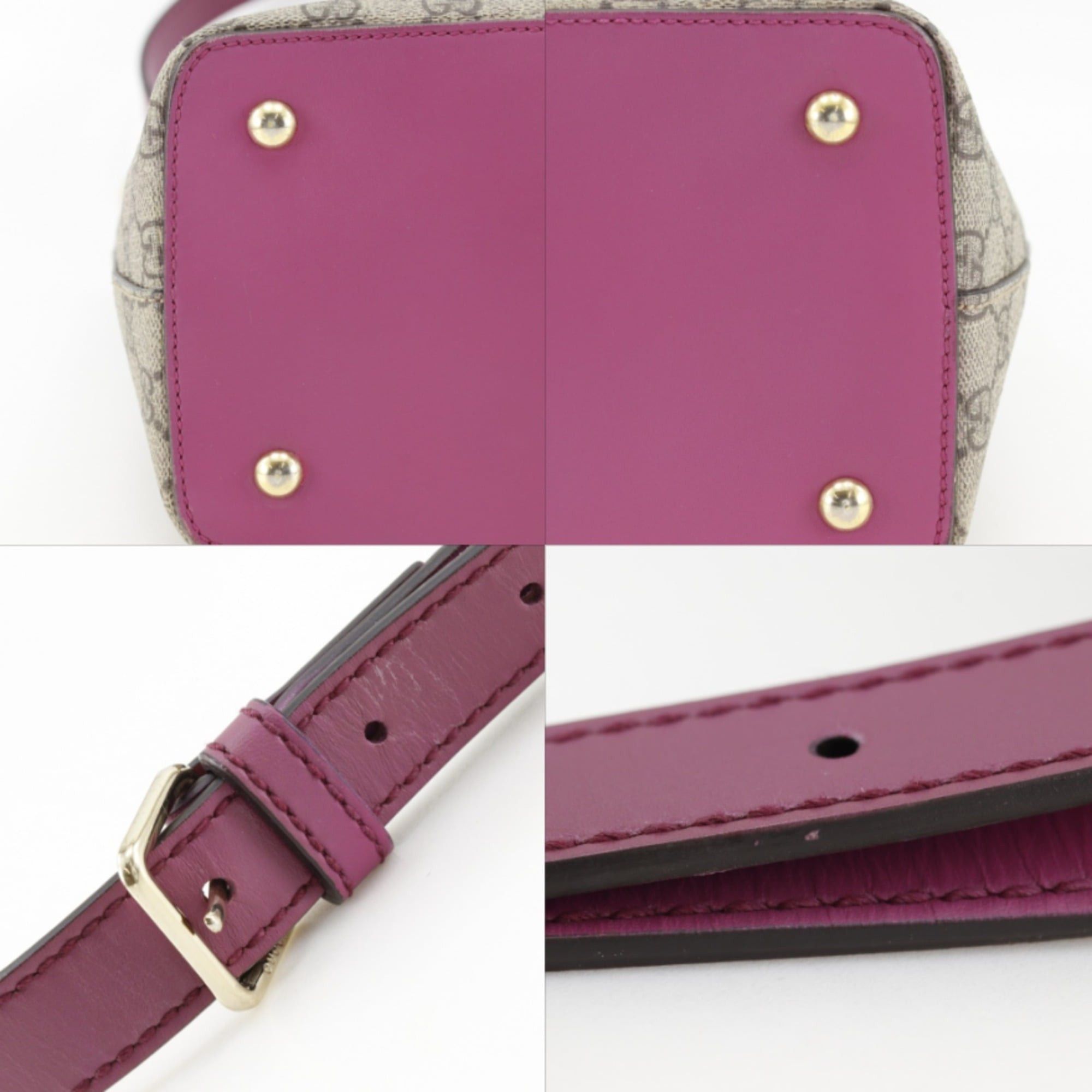 Gucci Gucci 2-Way Shoulder Handbag 429147 GG Supreme Canvas Brown A5 Magnetic Closure Bag for Women Size ONE SIZE - 16 Thumbnail