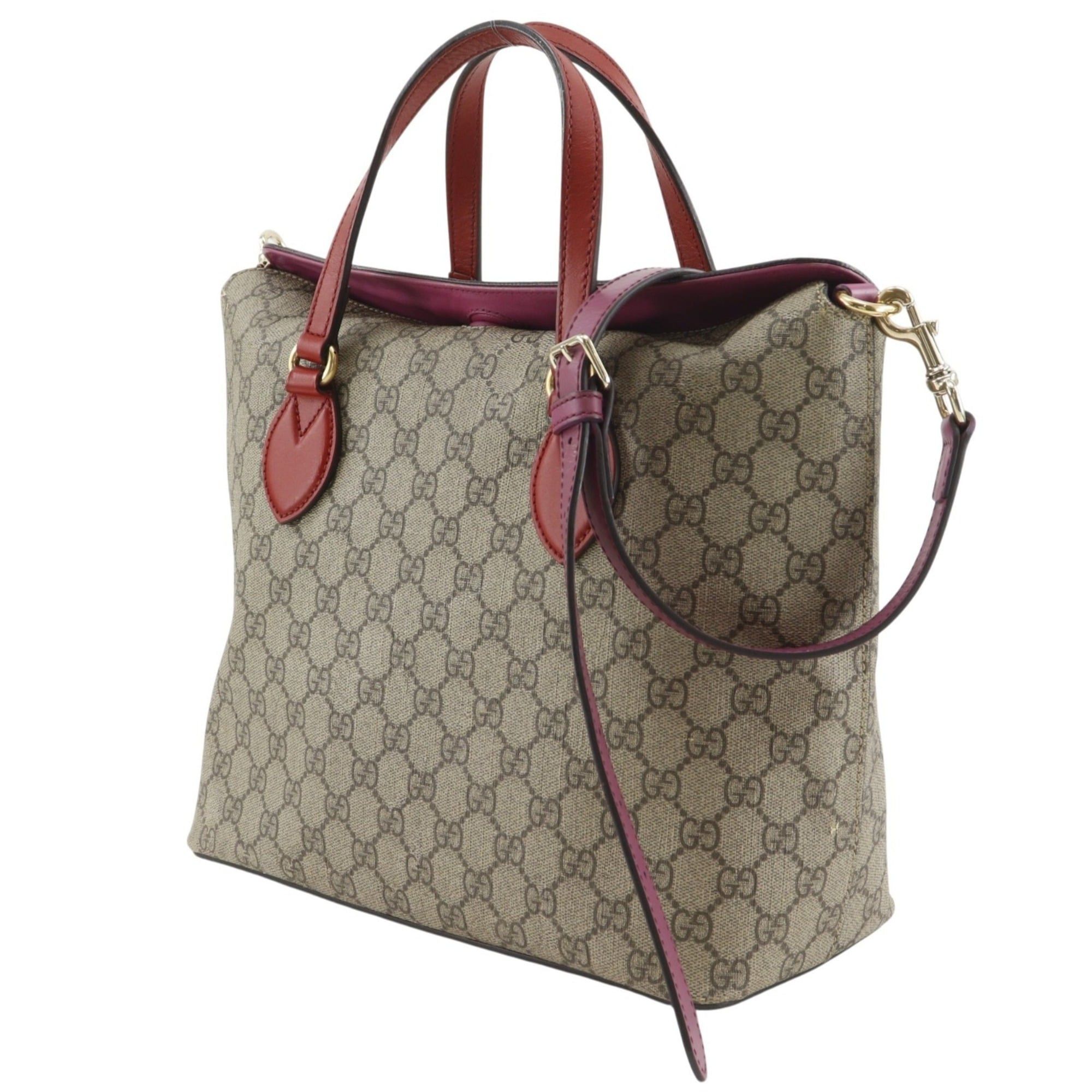 Gucci Gucci 2-Way Shoulder Handbag 429147 GG Supreme Canvas Brown A5 Magnetic Closure Bag for Women Size ONE SIZE - 2 Thumbnail