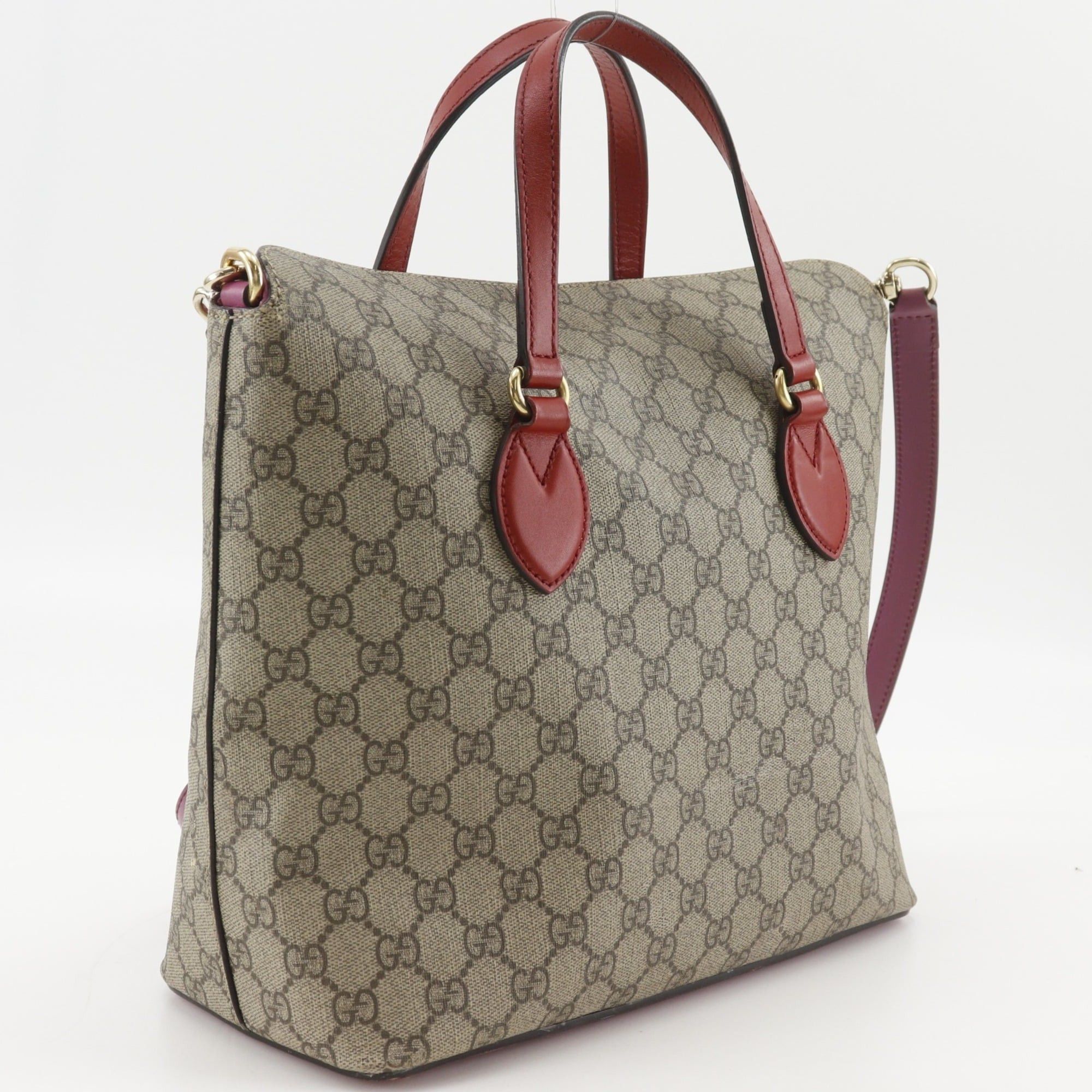 Gucci Gucci 2-Way Shoulder Handbag 429147 GG Supreme Canvas Brown A5 Magnetic Closure Bag for Women Size ONE SIZE - 3 Thumbnail