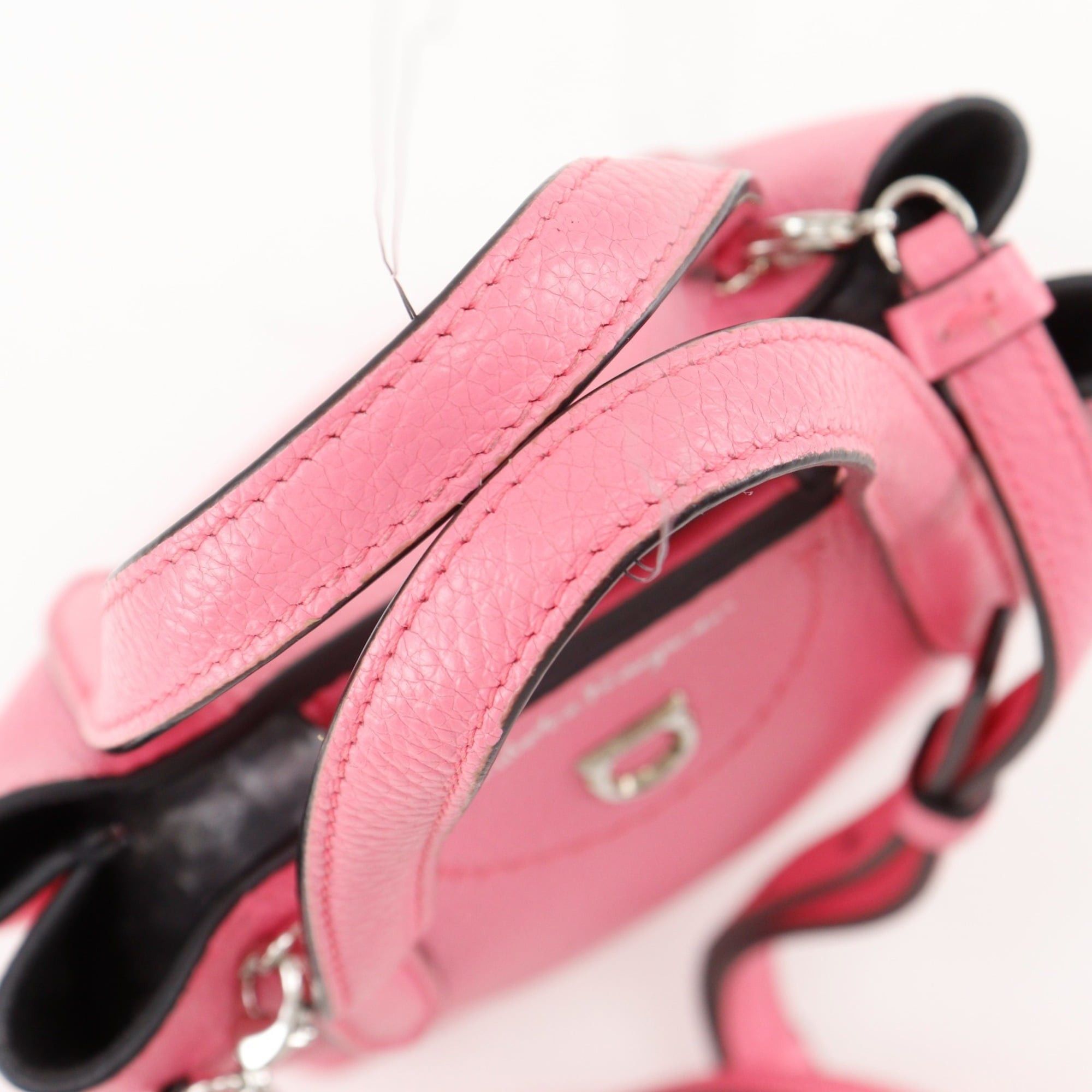 Salvatore Ferragamo Salvatore Ferragamo Gancini Handbag/Shoulder Bag GU-220024 Leather Pink 2-way Snap Button Women's Size ONE SIZE - 5 Thumbnail