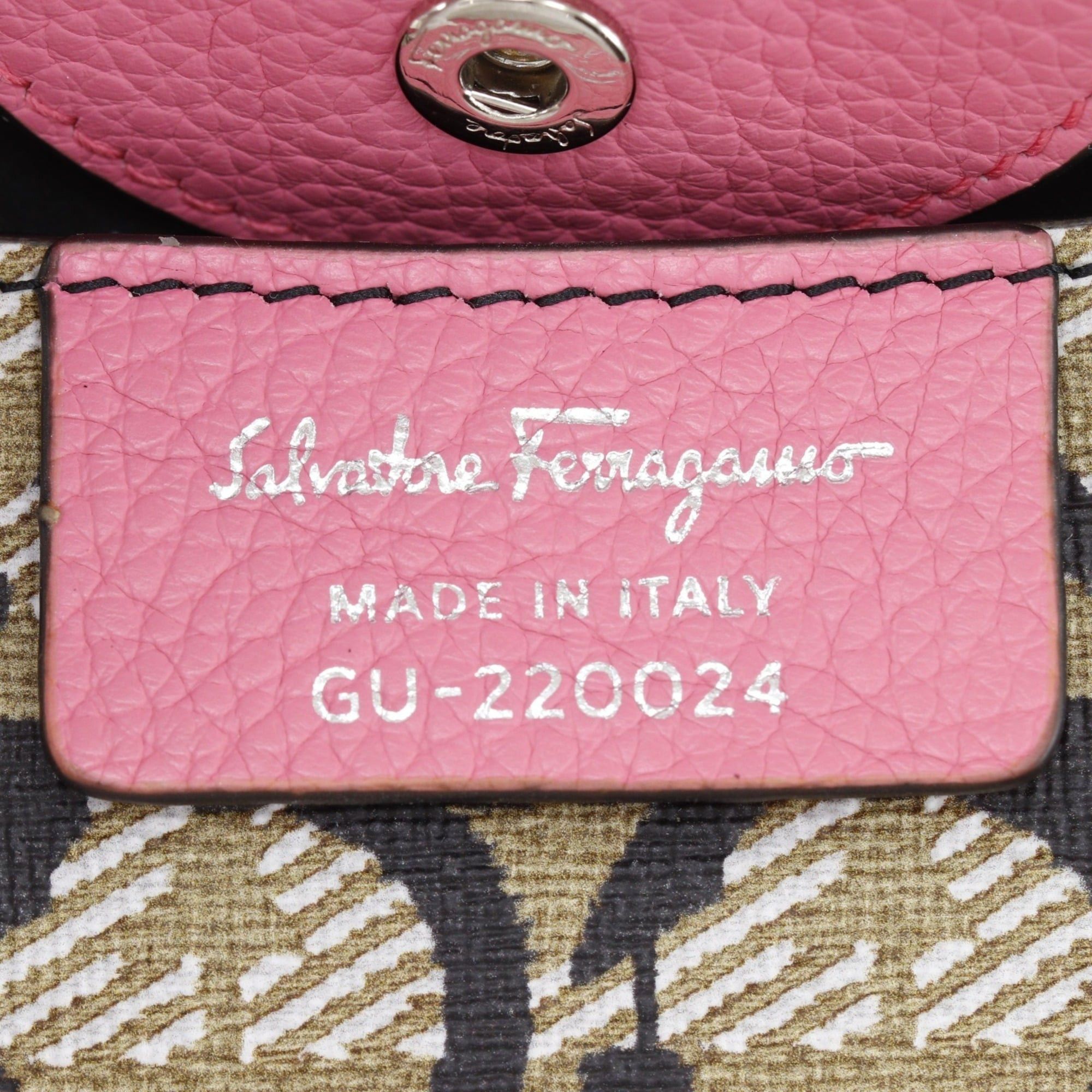 Salvatore Ferragamo Salvatore Ferragamo Gancini Handbag/Shoulder Bag GU-220024 Leather Pink 2-way Snap Button Women's Size ONE SIZE - 15 Thumbnail