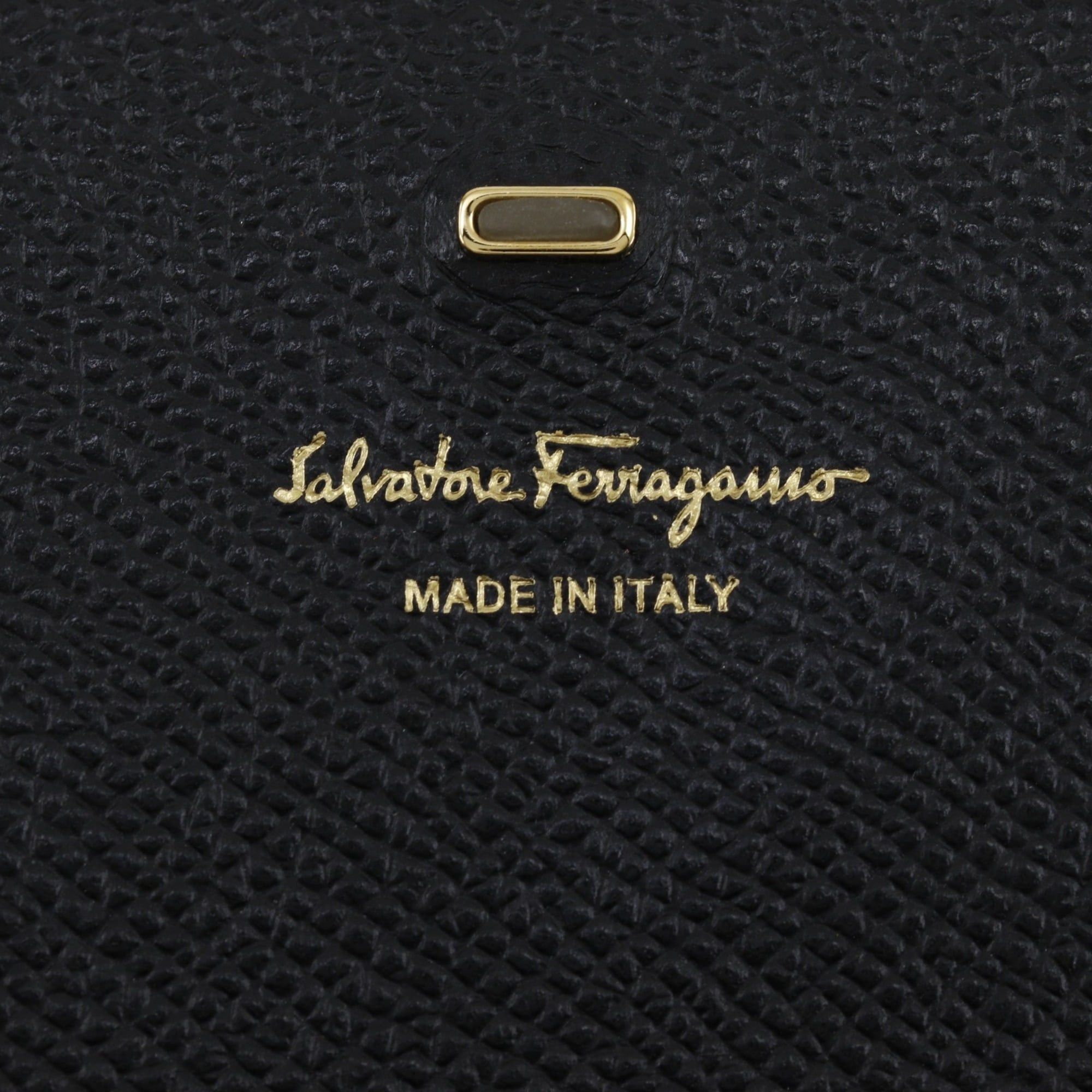 Salvatore Ferragamo Salvatore Ferragamo Gancini Shoulder Bag, Chain 2-Way Clutch, Leather, Black, Flap, Women's Size ONE SIZE - 14 Thumbnail