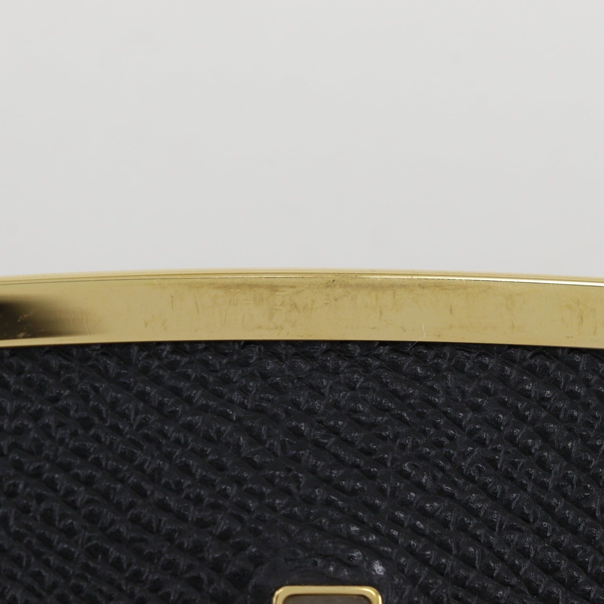 Salvatore Ferragamo Salvatore Ferragamo Gancini Shoulder Bag, Chain 2-Way Clutch, Leather, Black, Flap, Women's Size ONE SIZE - 11 Thumbnail