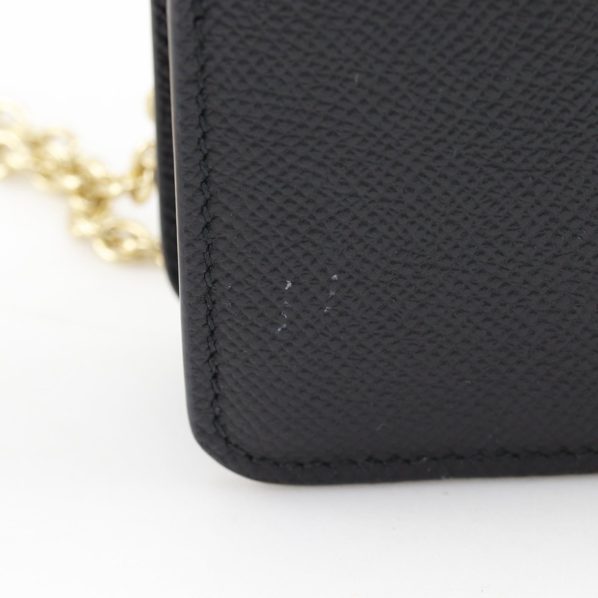 Salvatore Ferragamo Salvatore Ferragamo Gancini Shoulder Bag, Chain 2-Way Clutch, Leather, Black, Flap, Women's Size ONE SIZE - 10 Thumbnail