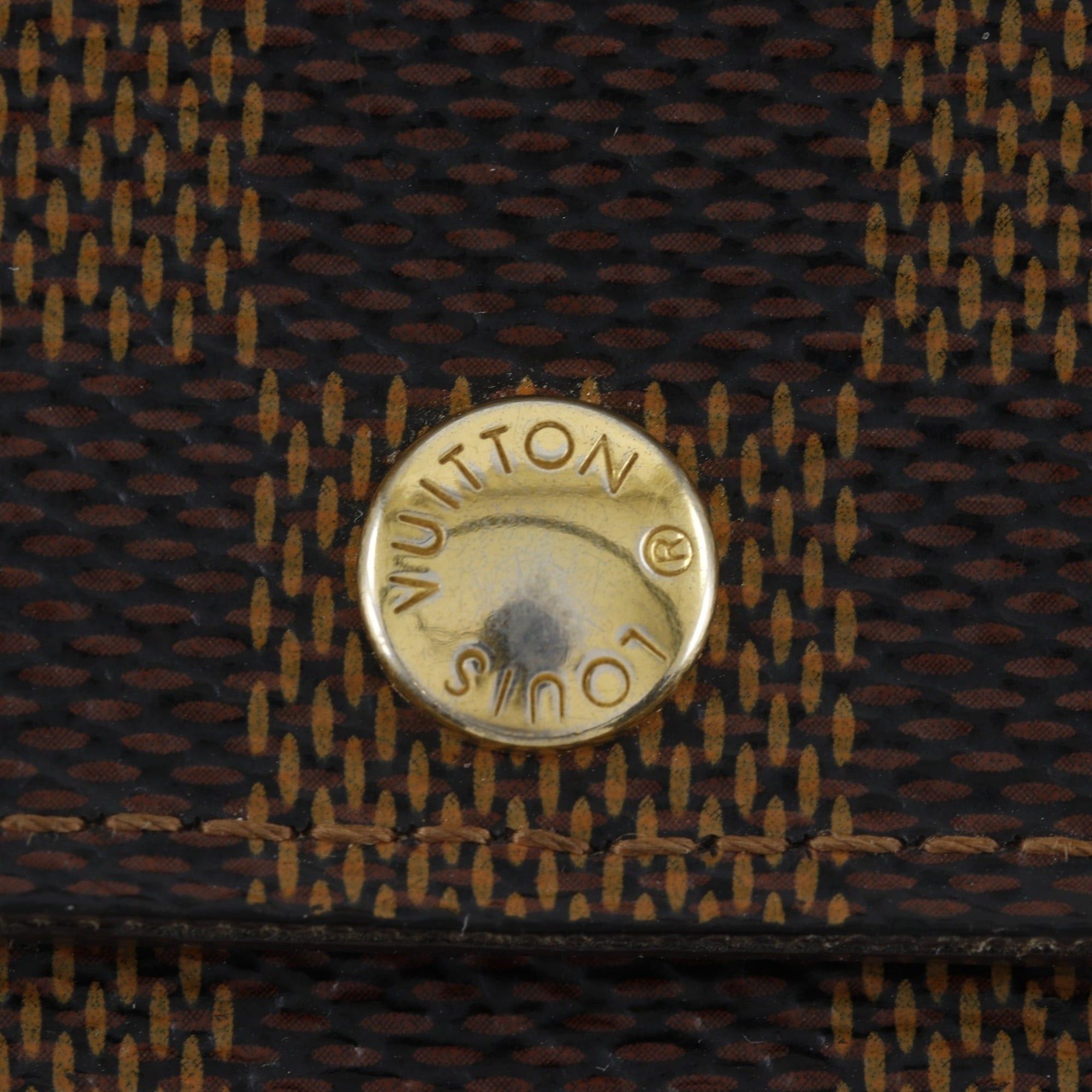 Louis Vuitton Louis Vuitton Portefeuille Sarah Long Wallet N61734 Damier Canvas 2012 Brown CA0162 Snap Button Unisex Size ONE SIZE - 12 Thumbnail