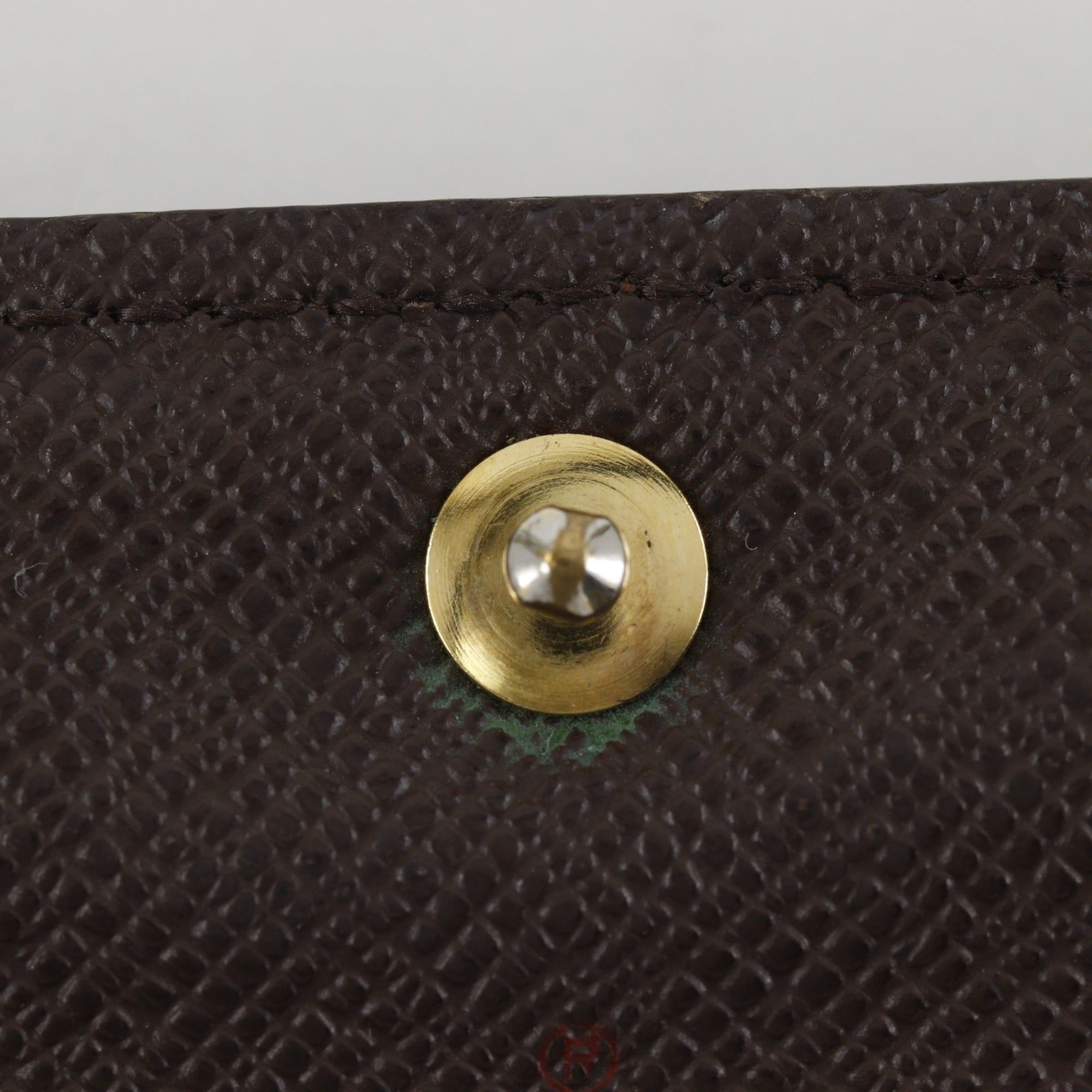 Louis Vuitton Louis Vuitton Portefeuille Sarah Long Wallet N61734 Damier Canvas 2012 Brown CA0162 Snap Button Unisex Size ONE SIZE - 13 Thumbnail