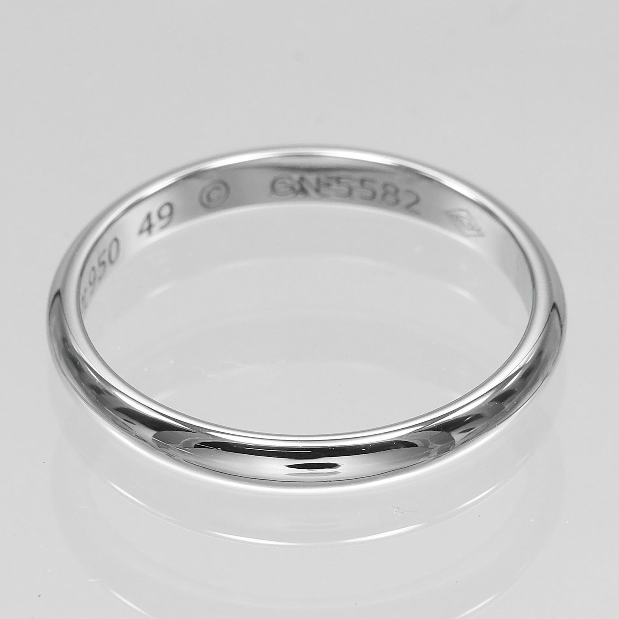 Cartier Cartier 1895 Wedding Ring, Size 8.5, 2.4mm, Pt950 Platinum, Approx. 2.56g. Size ONE SIZE - 6 Thumbnail