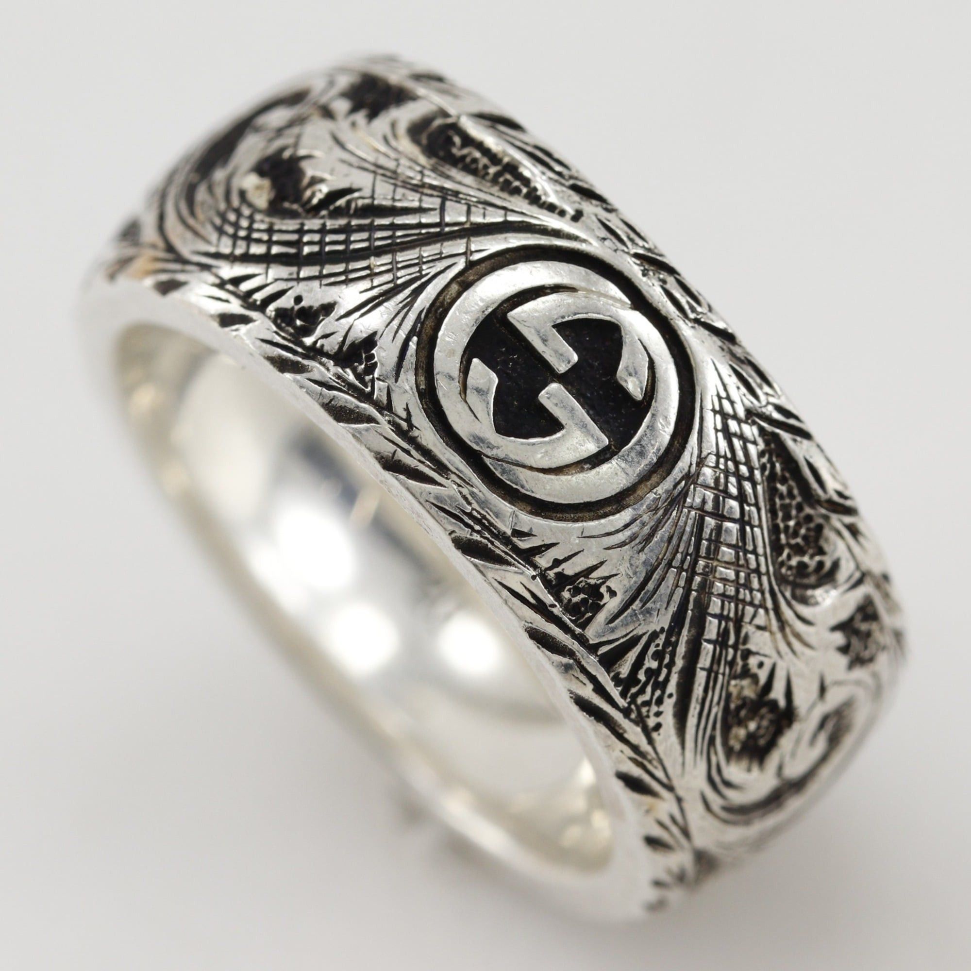 Gucci Gucci Tiger Head Ring, Size 19, Sterling Silver 925, Approx. 11.2g, Men's Size ONE SIZE - 3 Thumbnail