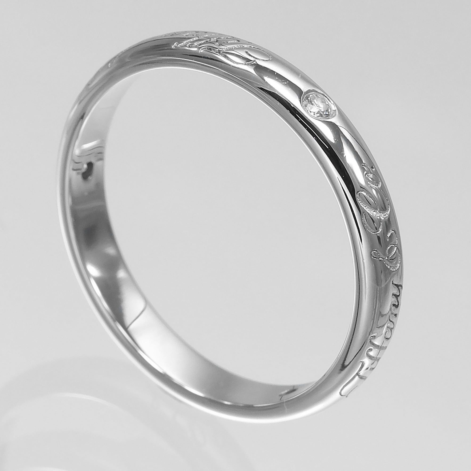 Tiffany & Co. Tiffany & Co. Notes Lucida Ring, Size 12, Platinum 950, 3 Diamonds, Approx. 4.1g. Size ONE SIZE - 3 Thumbnail